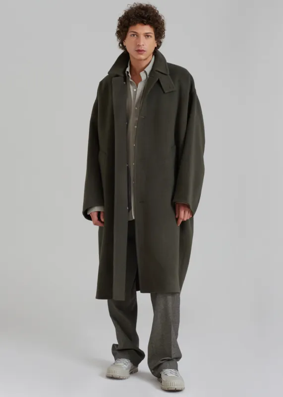 Croft Oversized Coat - Olive sold by Frankie Shop