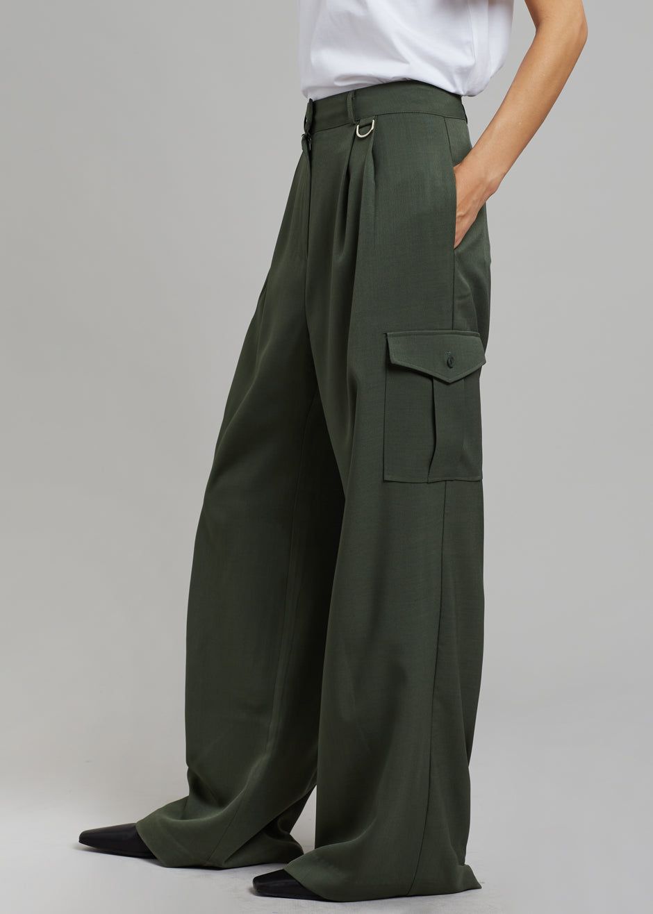 Elm Wide Cargo Pants - Olive sold by Frankie Shop product image thumbnail 2