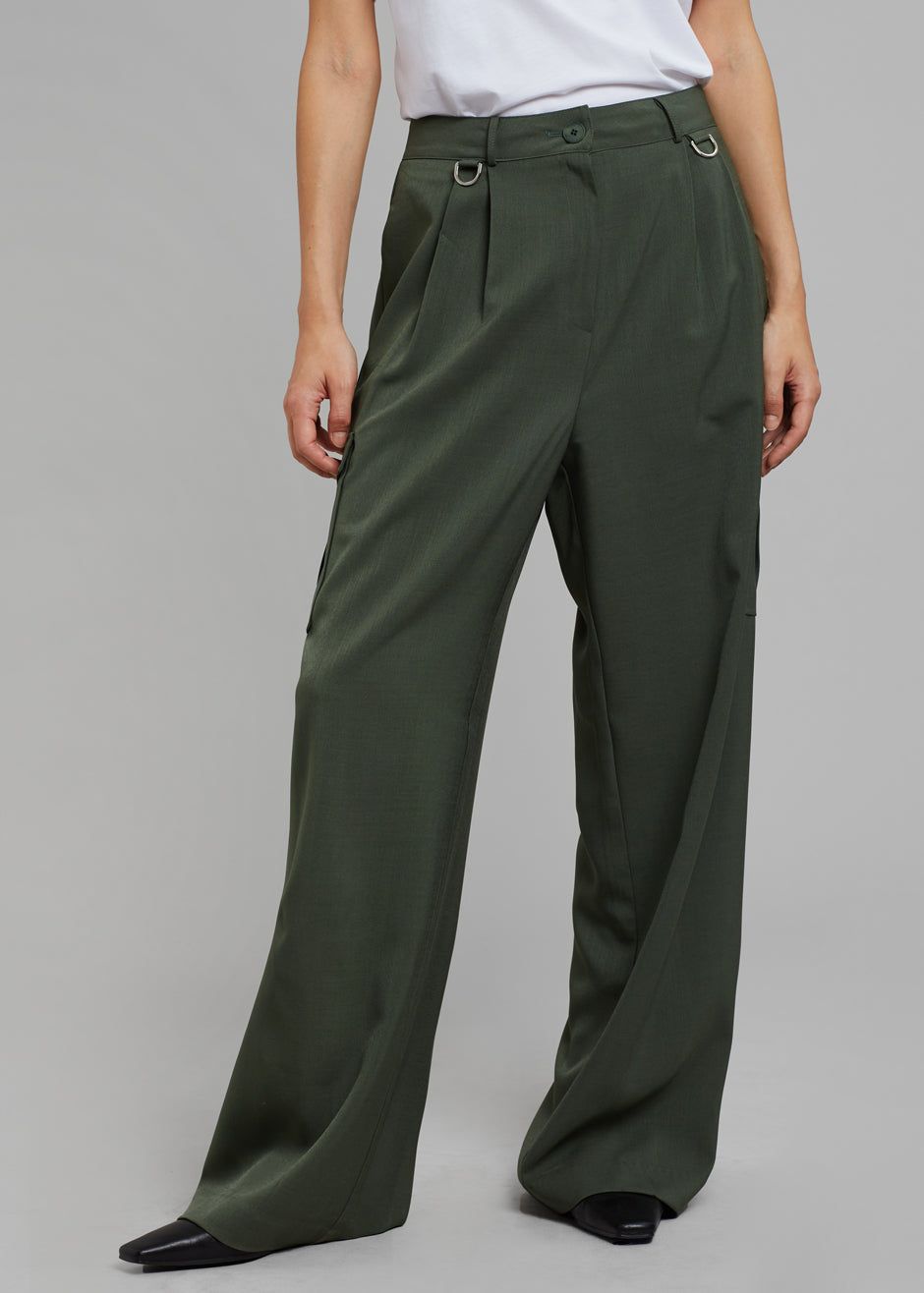 Elm Wide Cargo Pants - Olive sold by Frankie Shop product image thumbnail 3