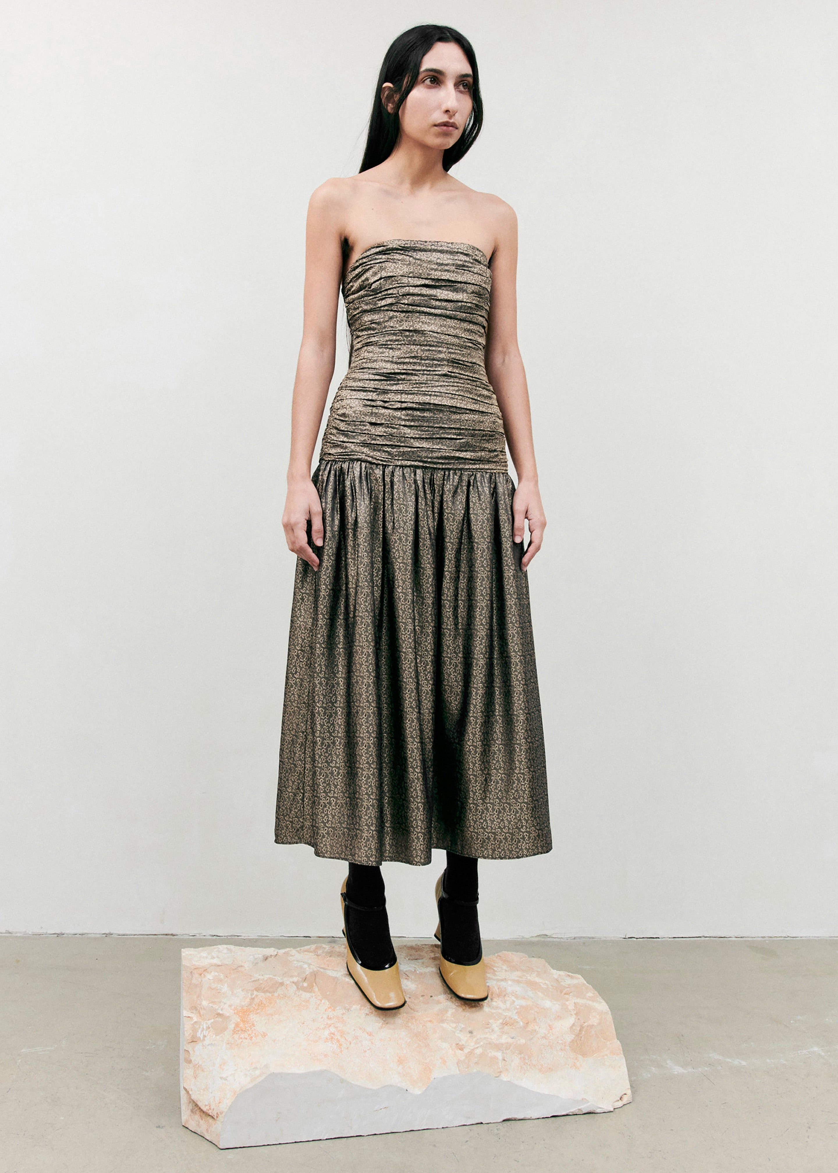 The Garment Lille Long Dress - Paisley Jacquard sold by Frankie Shop product image thumbnail 5