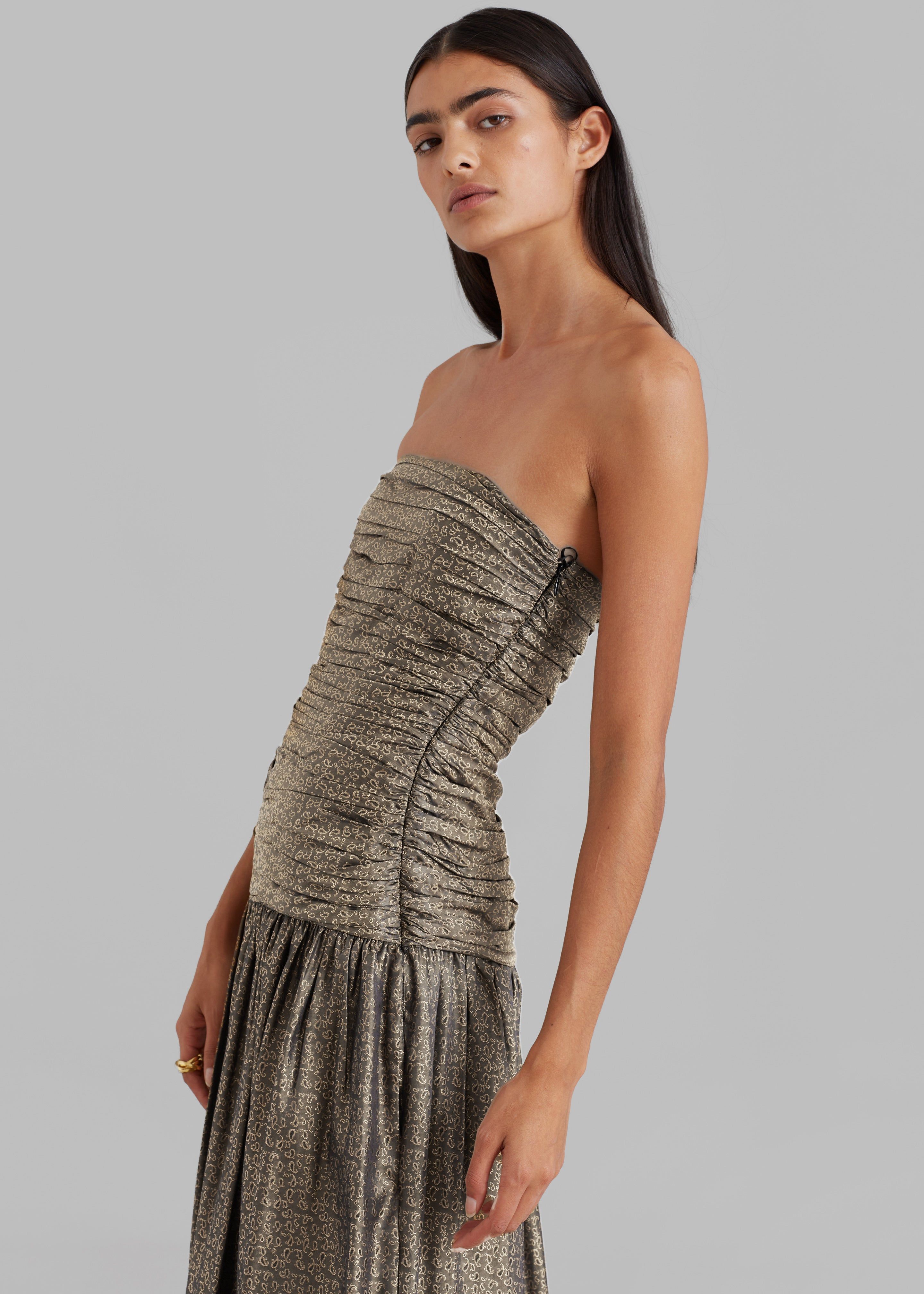 The Garment Lille Long Dress - Paisley Jacquard sold by Frankie Shop product image thumbnail 4