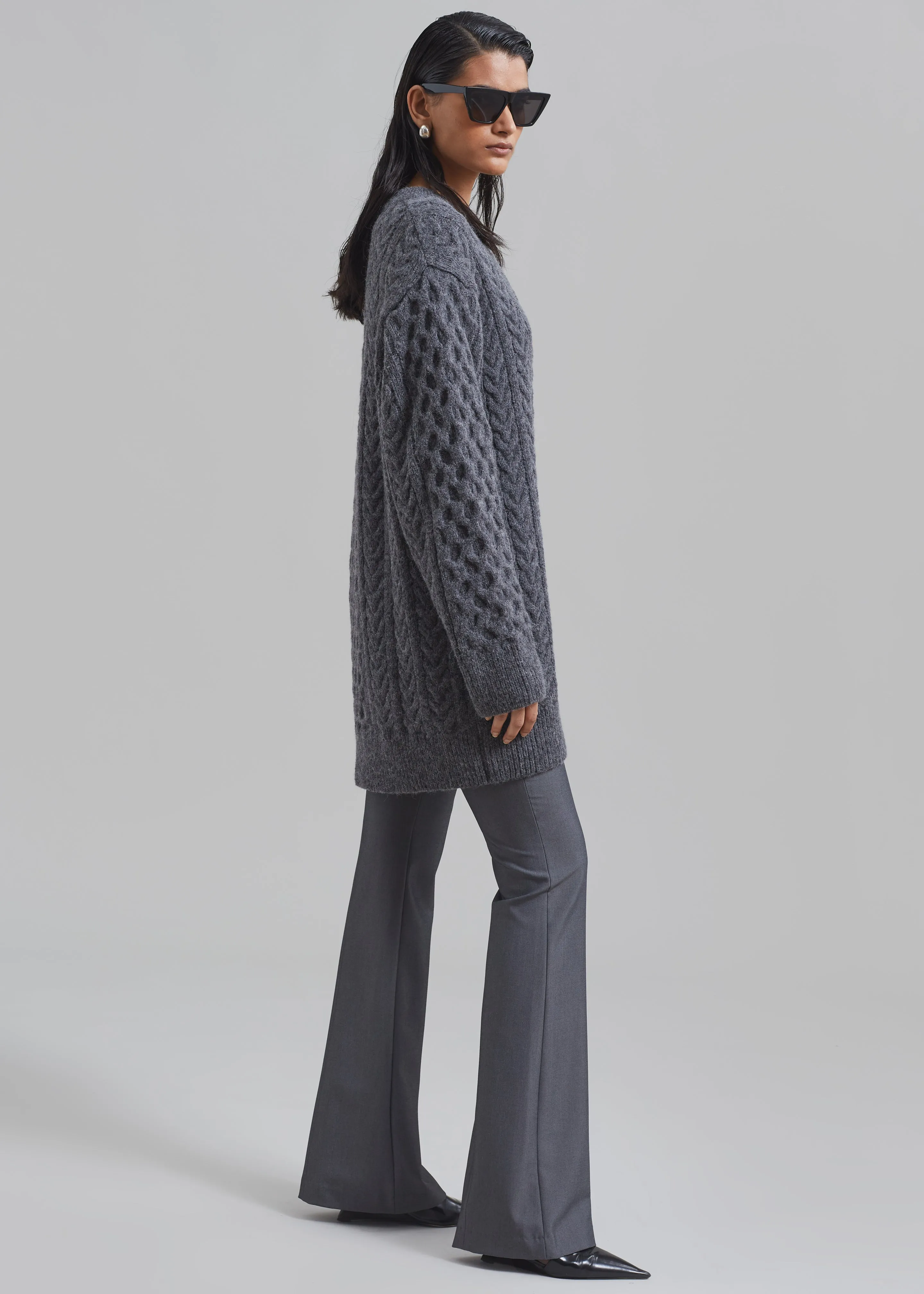 Charley Bootcut Pants - Charcoal sold by Frankie Shop product image thumbnail 4