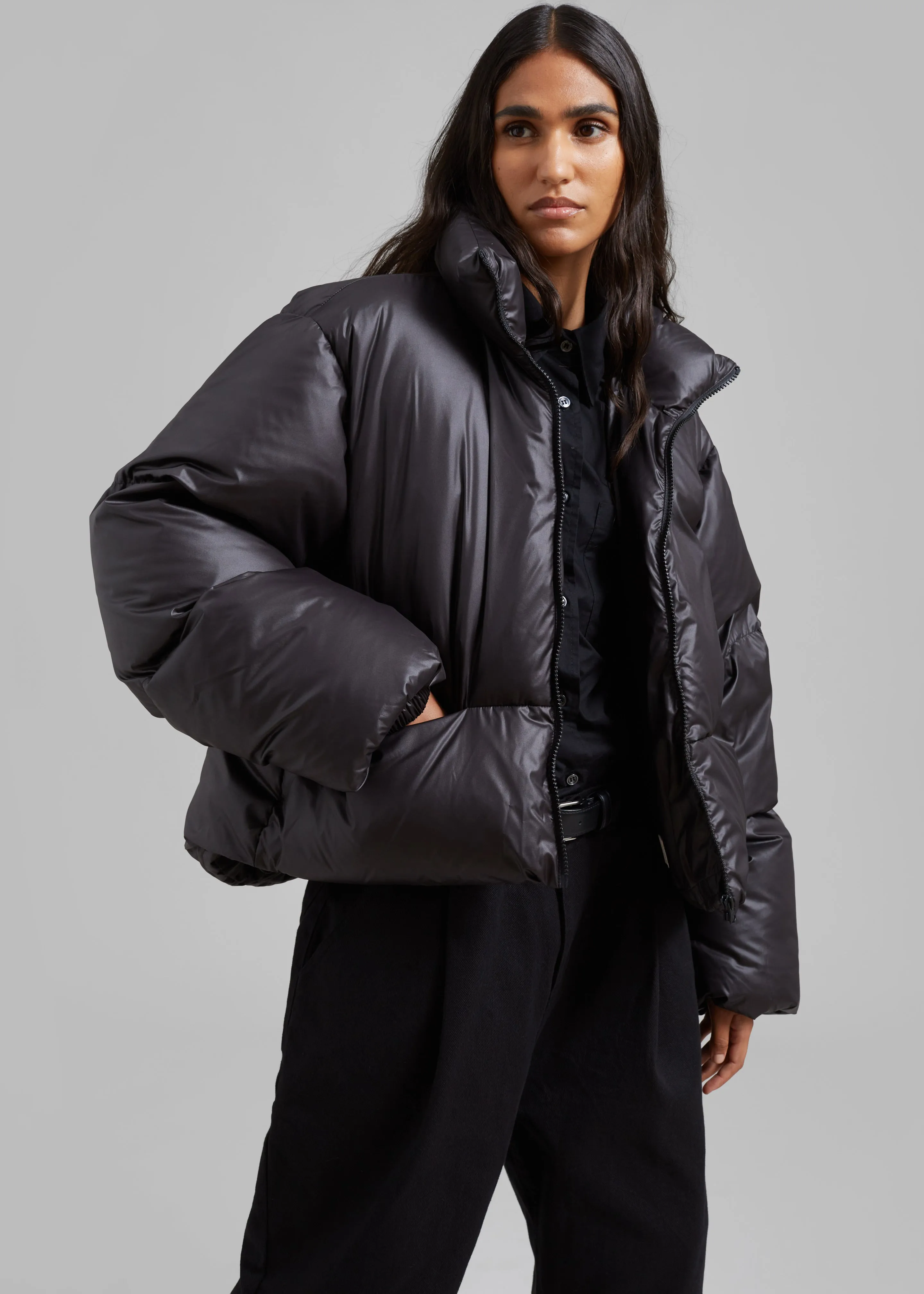 Low Classic Volume Puffer Jacket - Black sold by Frankie Shop product image thumbnail 4