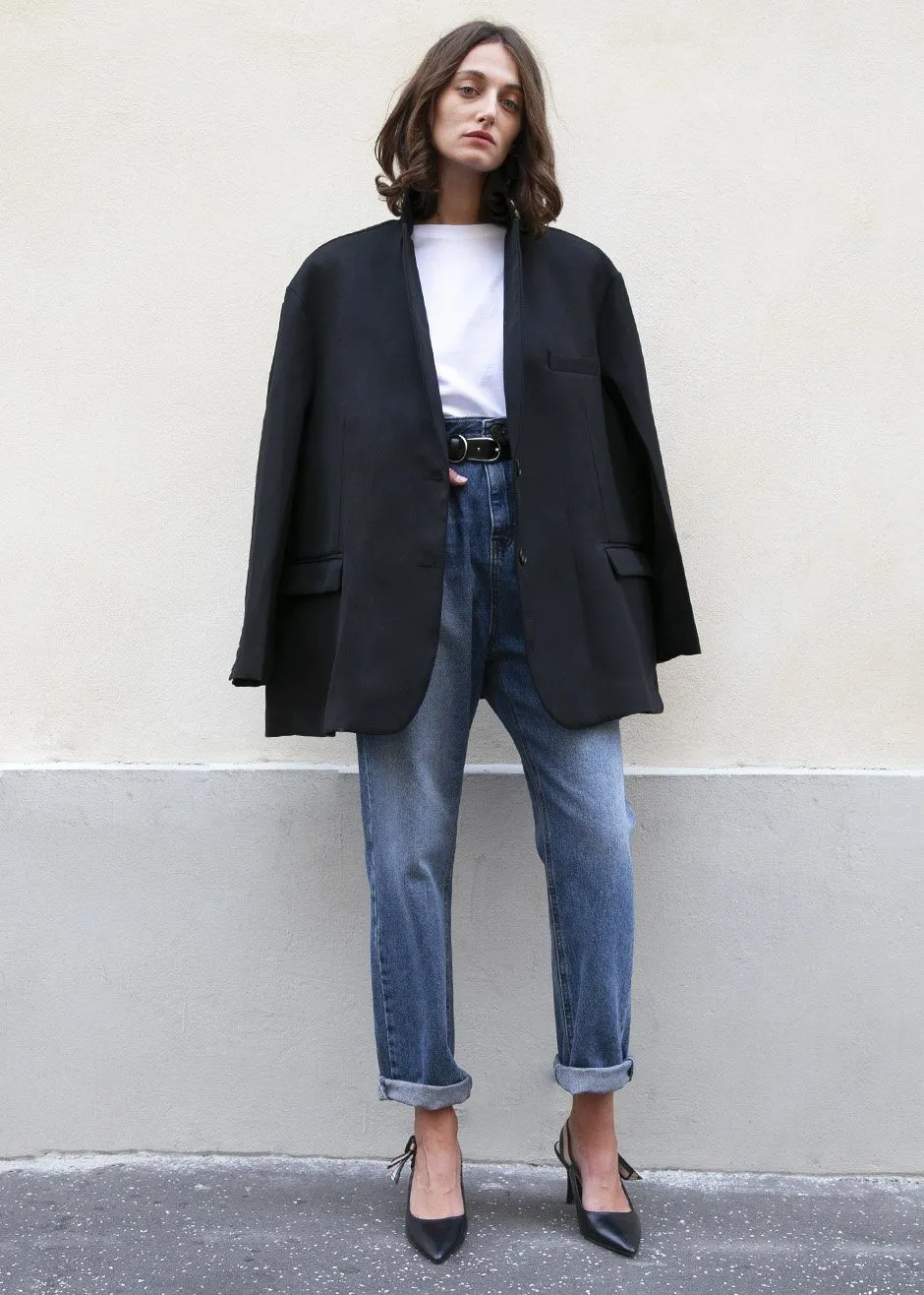 Frankie Oversized Boyfriend Blazer - Black sold by Frankie Shop product image thumbnail 4