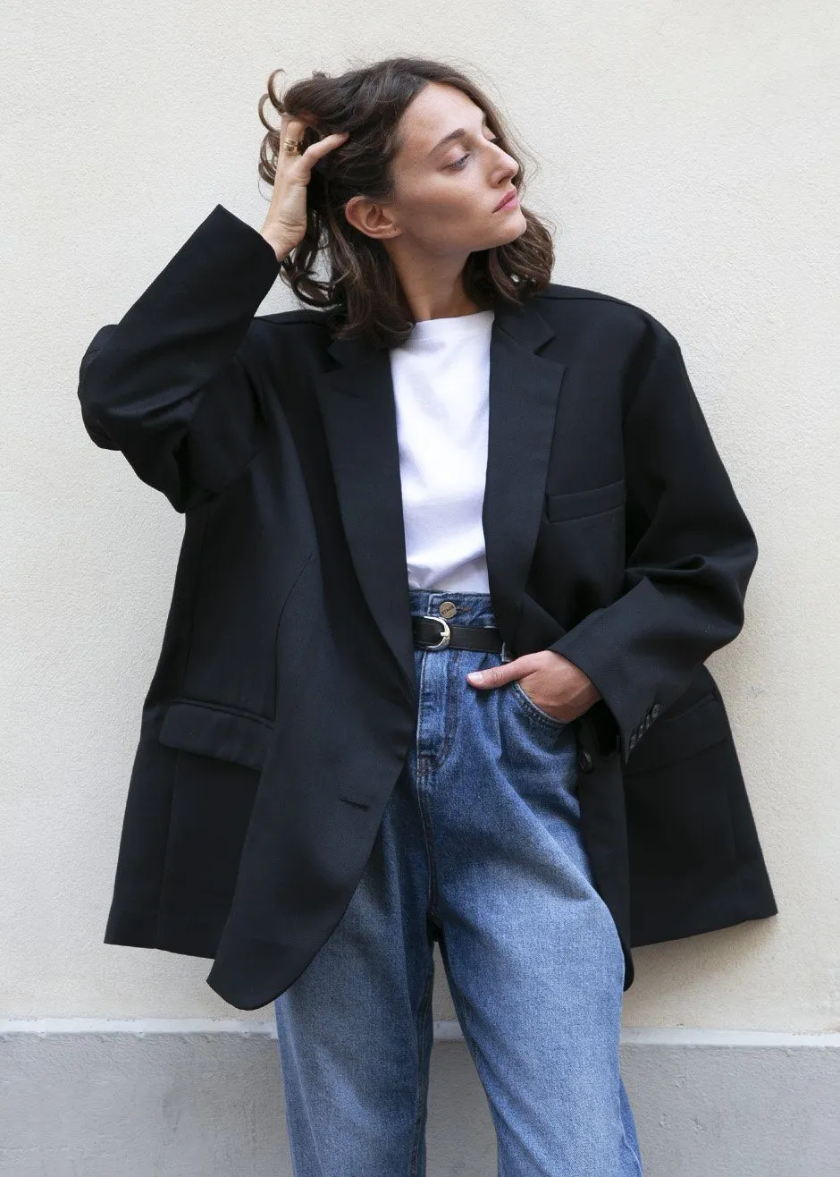 Frankie Oversized Boyfriend Blazer - Black sold by Frankie Shop product image thumbnail 3