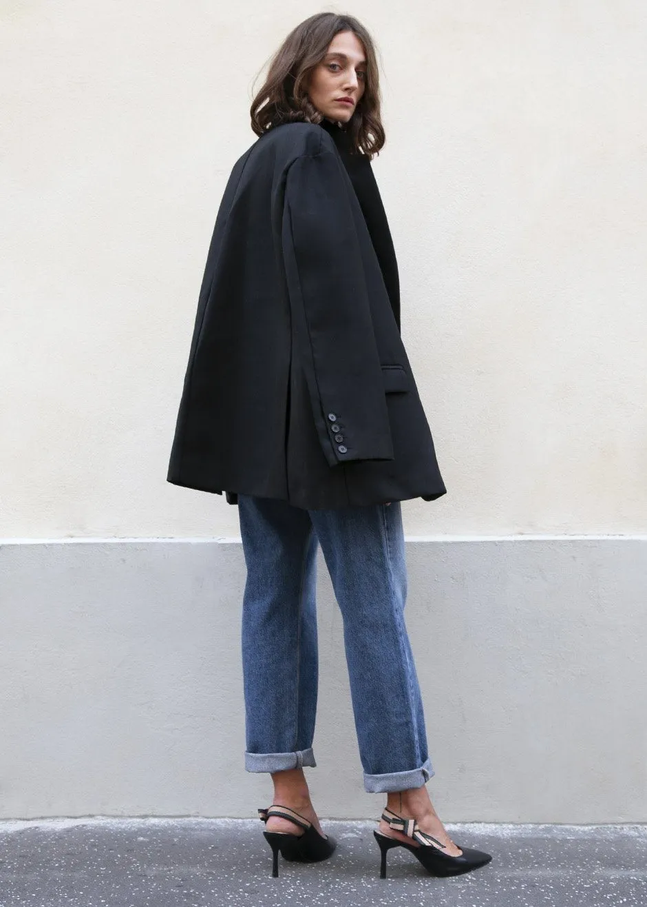 Frankie Oversized Boyfriend Blazer - Black sold by Frankie Shop product image thumbnail 5