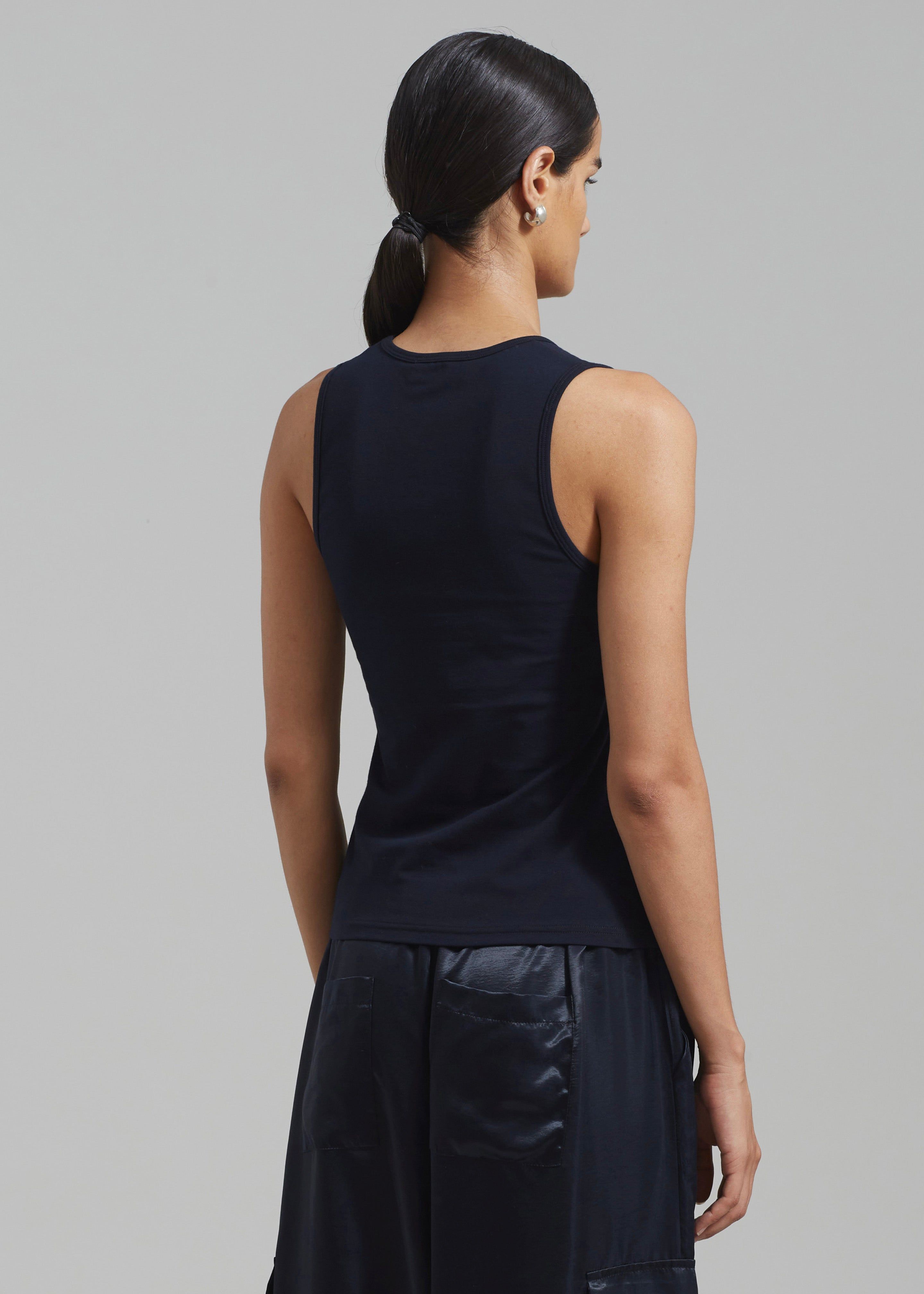 Matteau Deep U Tank - Navy sold by Frankie Shop product image thumbnail 5