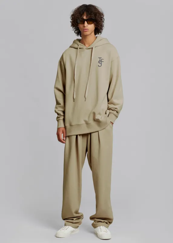 Alec Pleated Jogger Pants - Olive sold by Frankie Shop