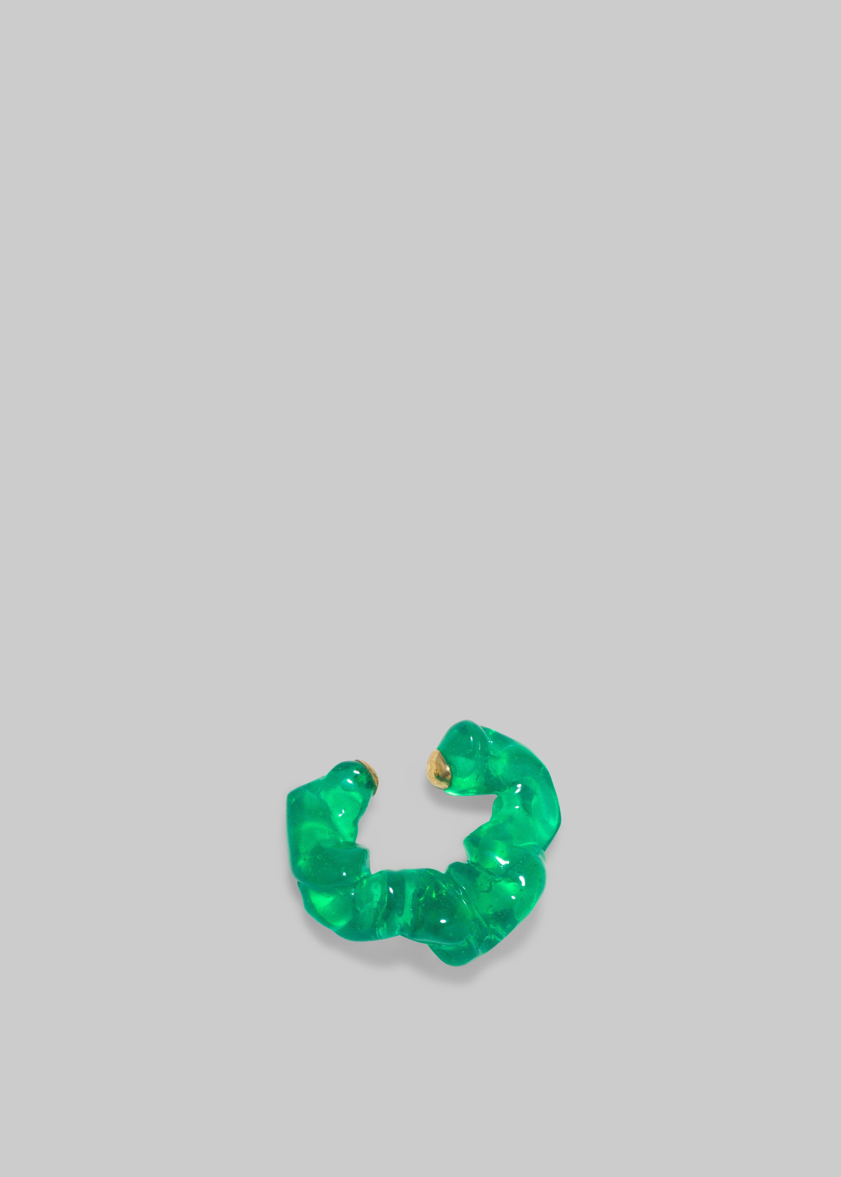 Completedworks Scrunch Bio-Resin Ear Cuff - Green sold by Frankie Shop product image thumbnail 2