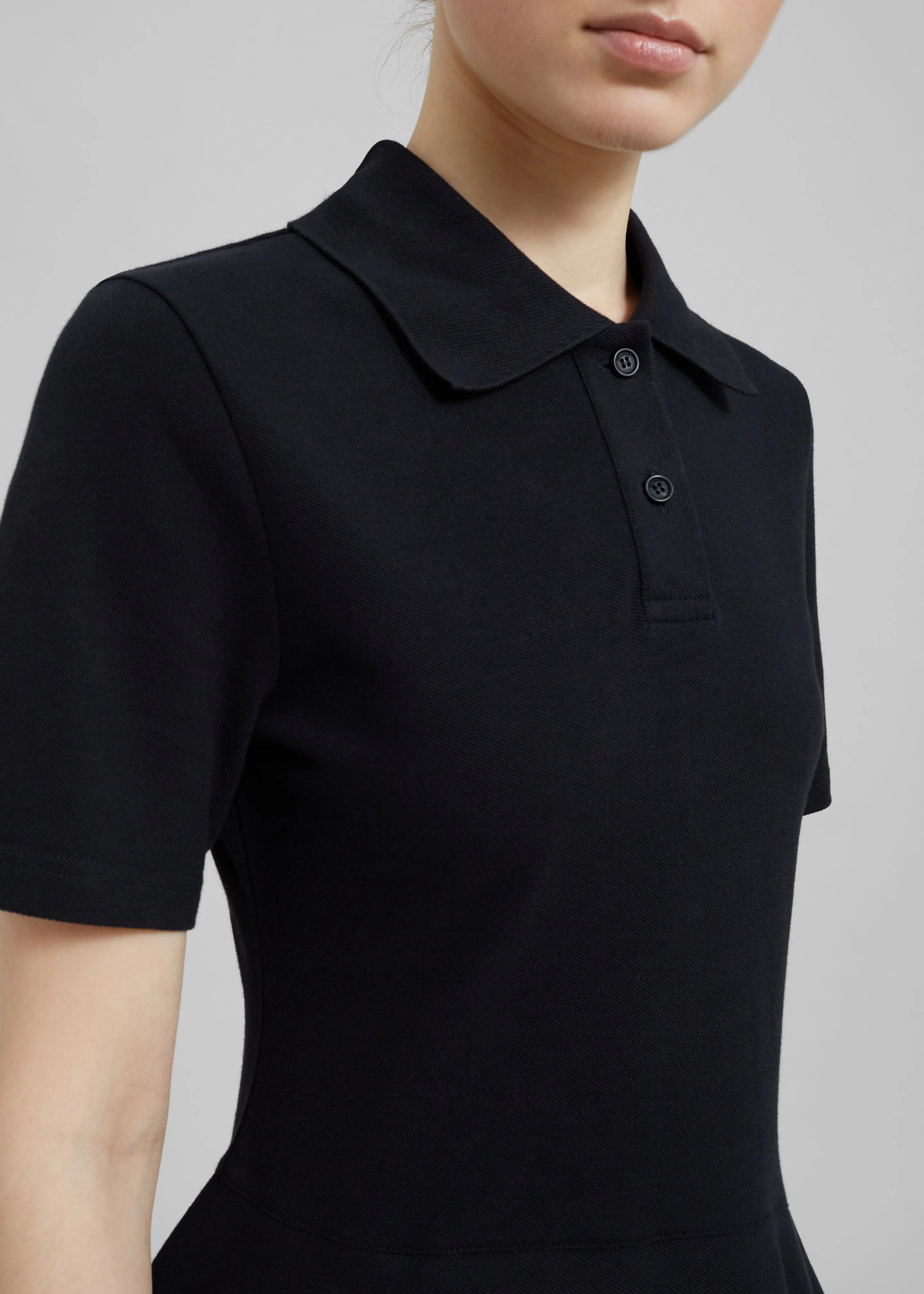 JW Anderson Asymmetric Polo Dress - Black sold by Frankie Shop product image thumbnail 4