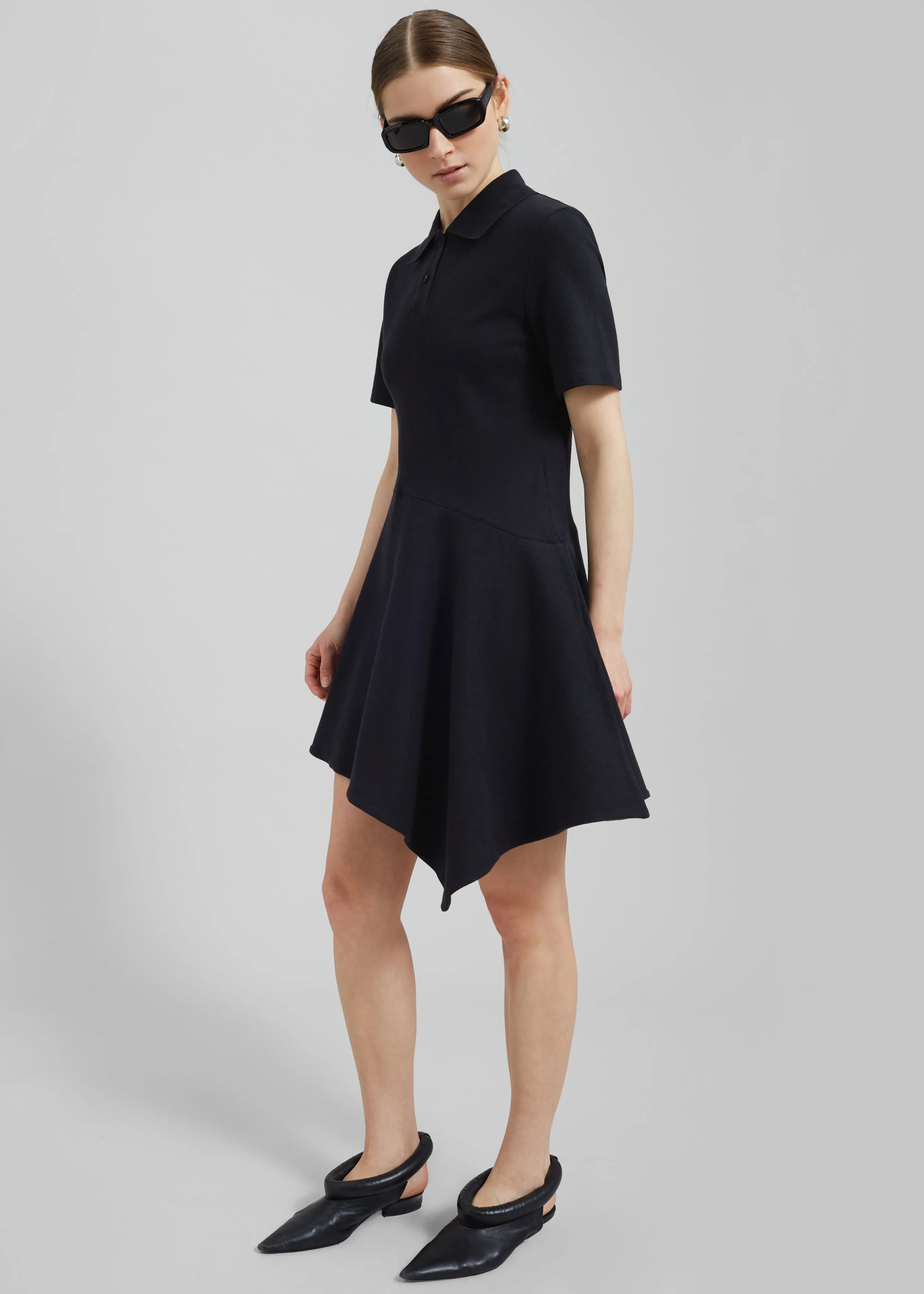 JW Anderson Asymmetric Polo Dress - Black sold by Frankie Shop product image thumbnail 3