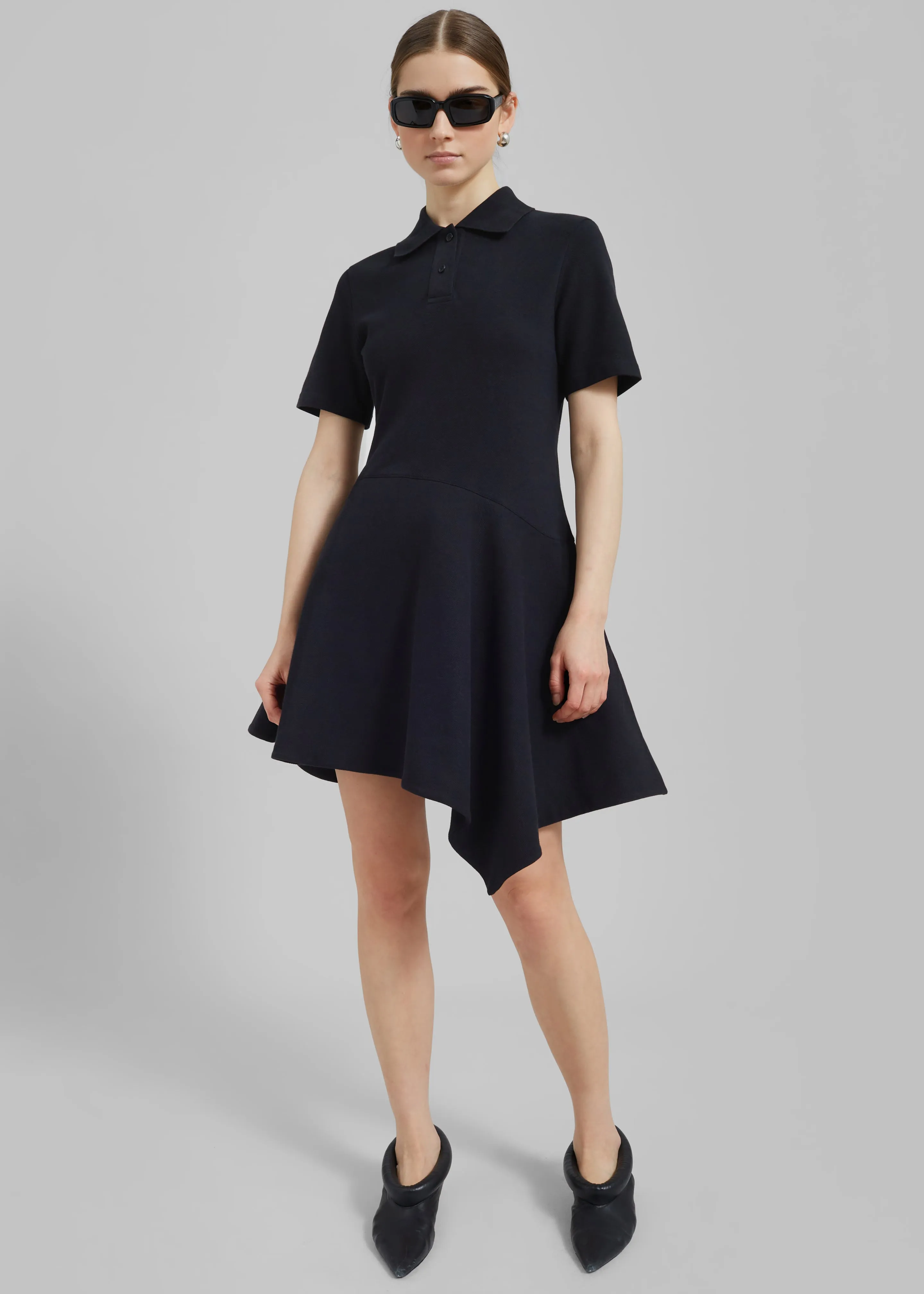 JW Anderson Asymmetric Polo Dress - Black sold by Frankie Shop product image thumbnail 2