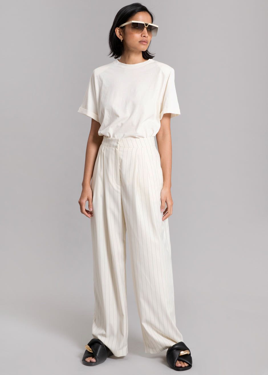 Nuno Thin Stripes Pants - Off White sold by Frankie Shop product image thumbnail 5