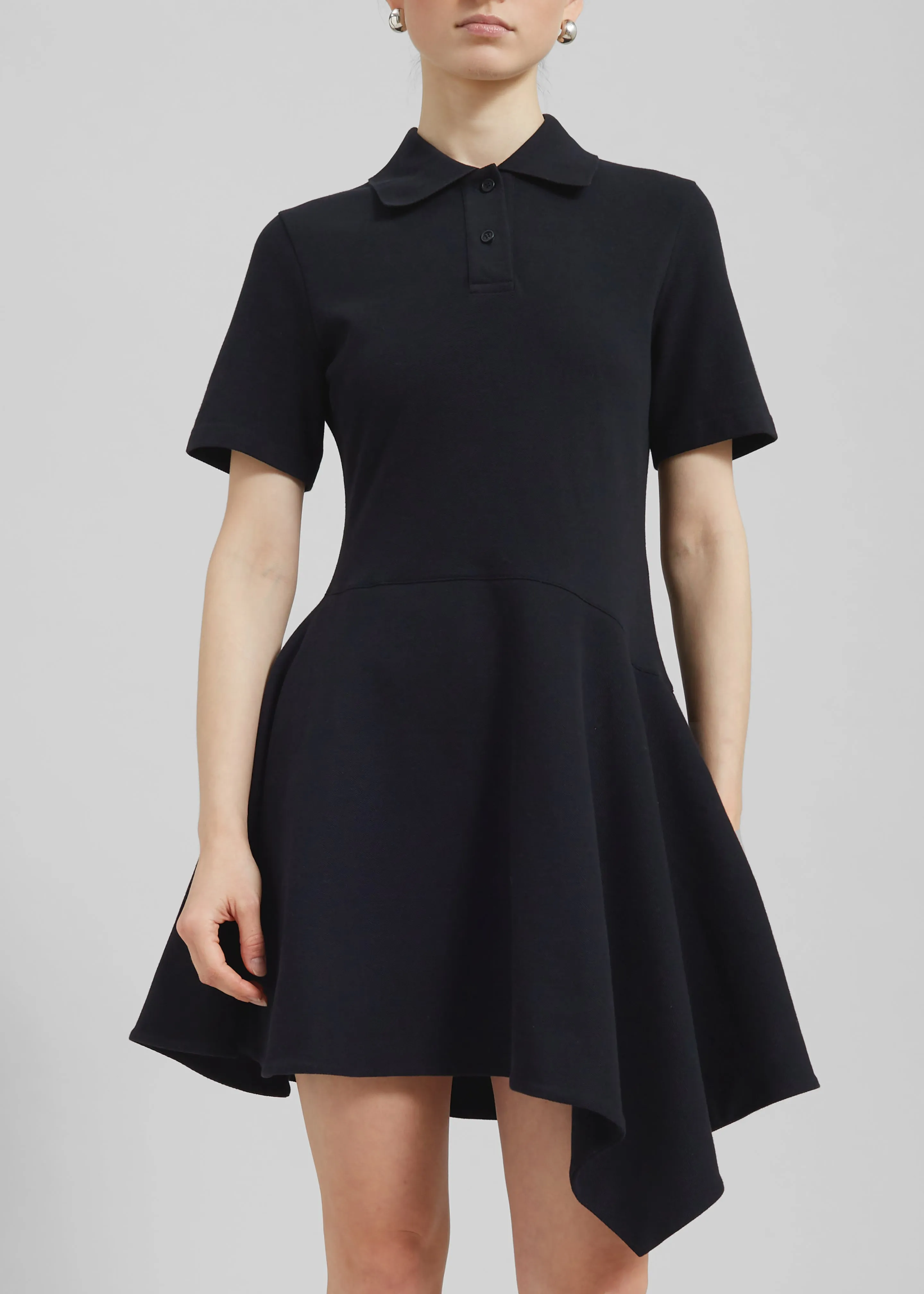 JW Anderson Asymmetric Polo Dress - Black sold by Frankie Shop product image thumbnail 5