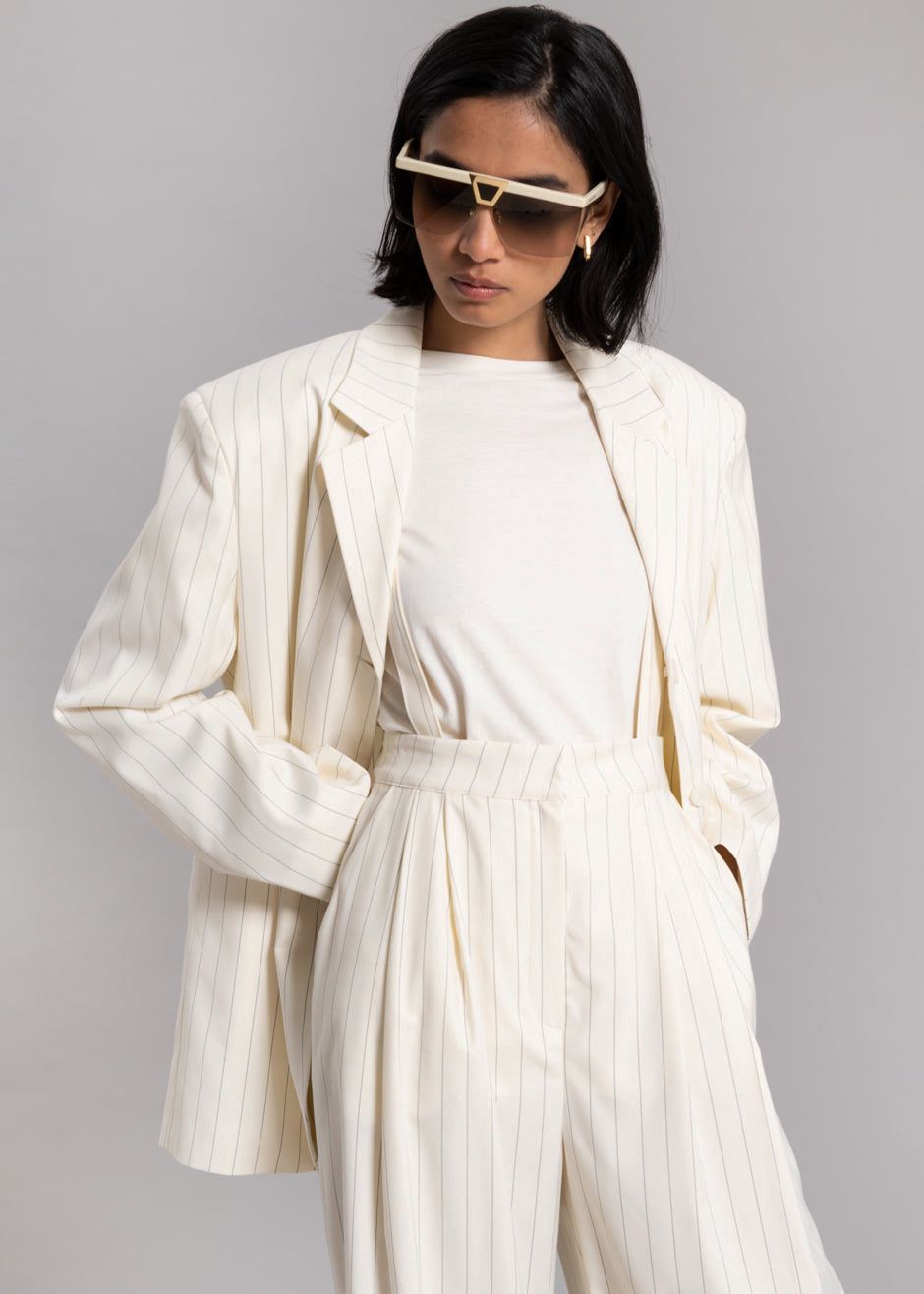 Nuno Thin Stripes Pants - Off White sold by Frankie Shop product image thumbnail 14