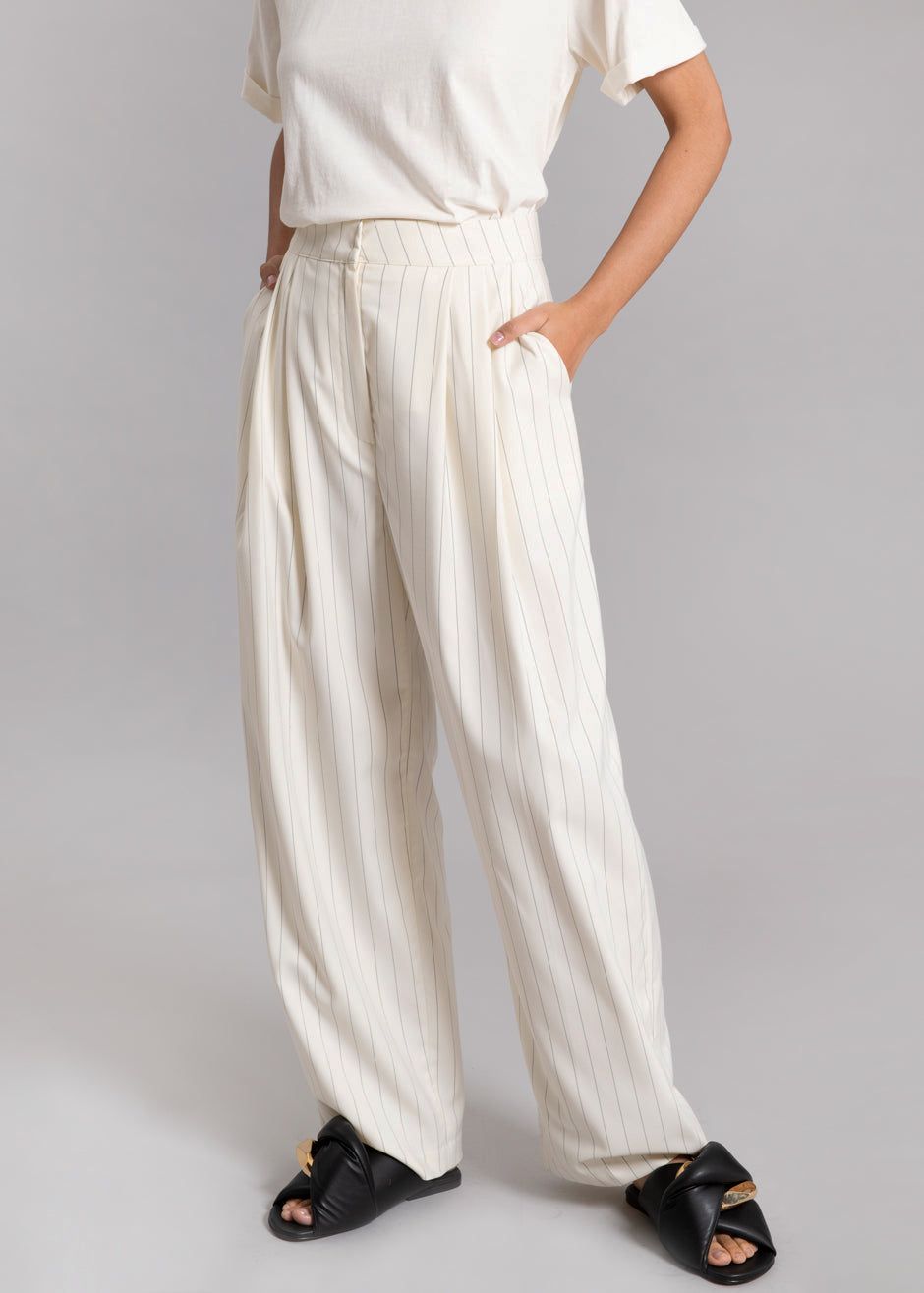 Nuno Thin Stripes Pants - Off White sold by Frankie Shop product image thumbnail 3