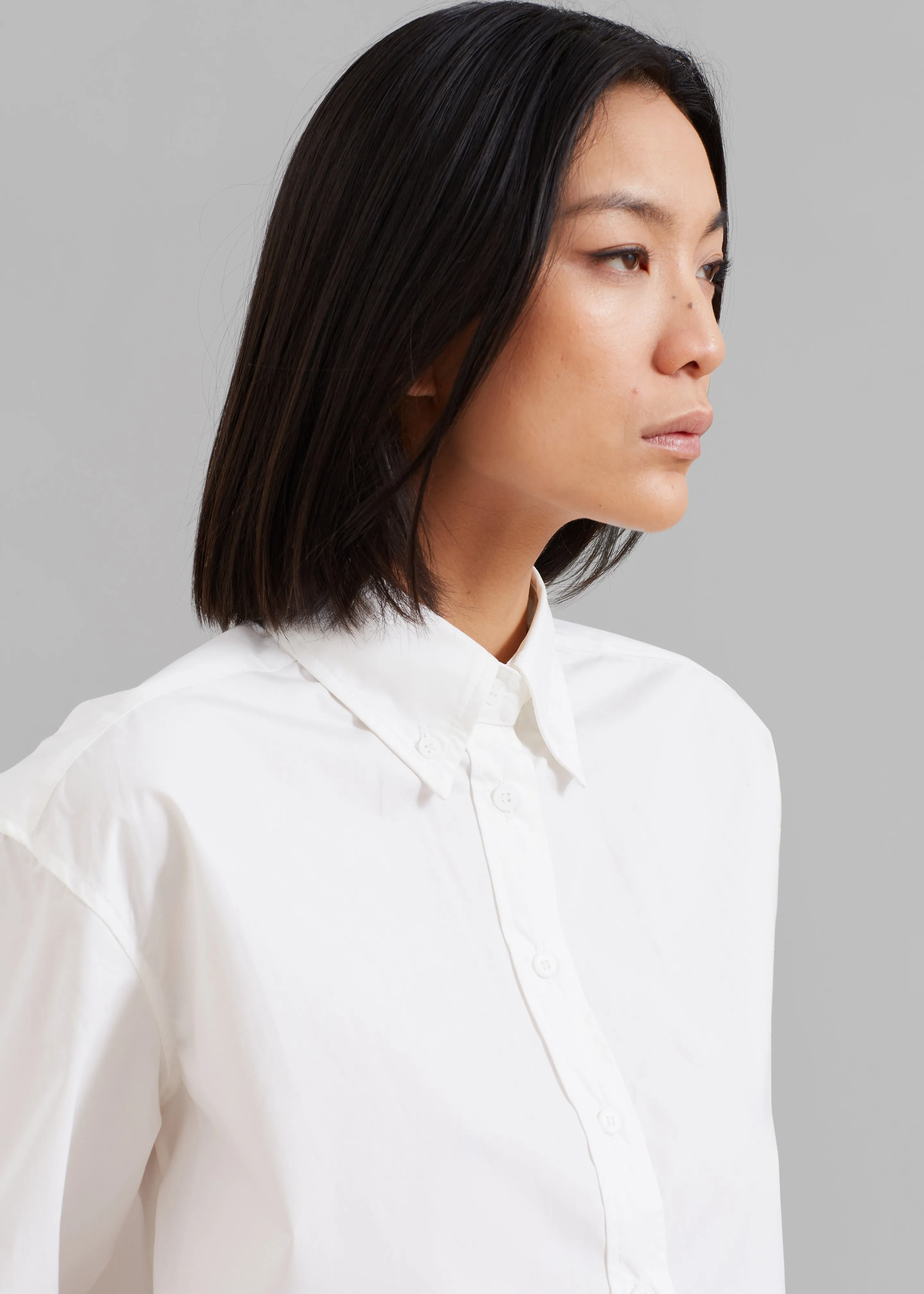 Caracas Cropped Shirt - White sold by Frankie Shop product image thumbnail 3