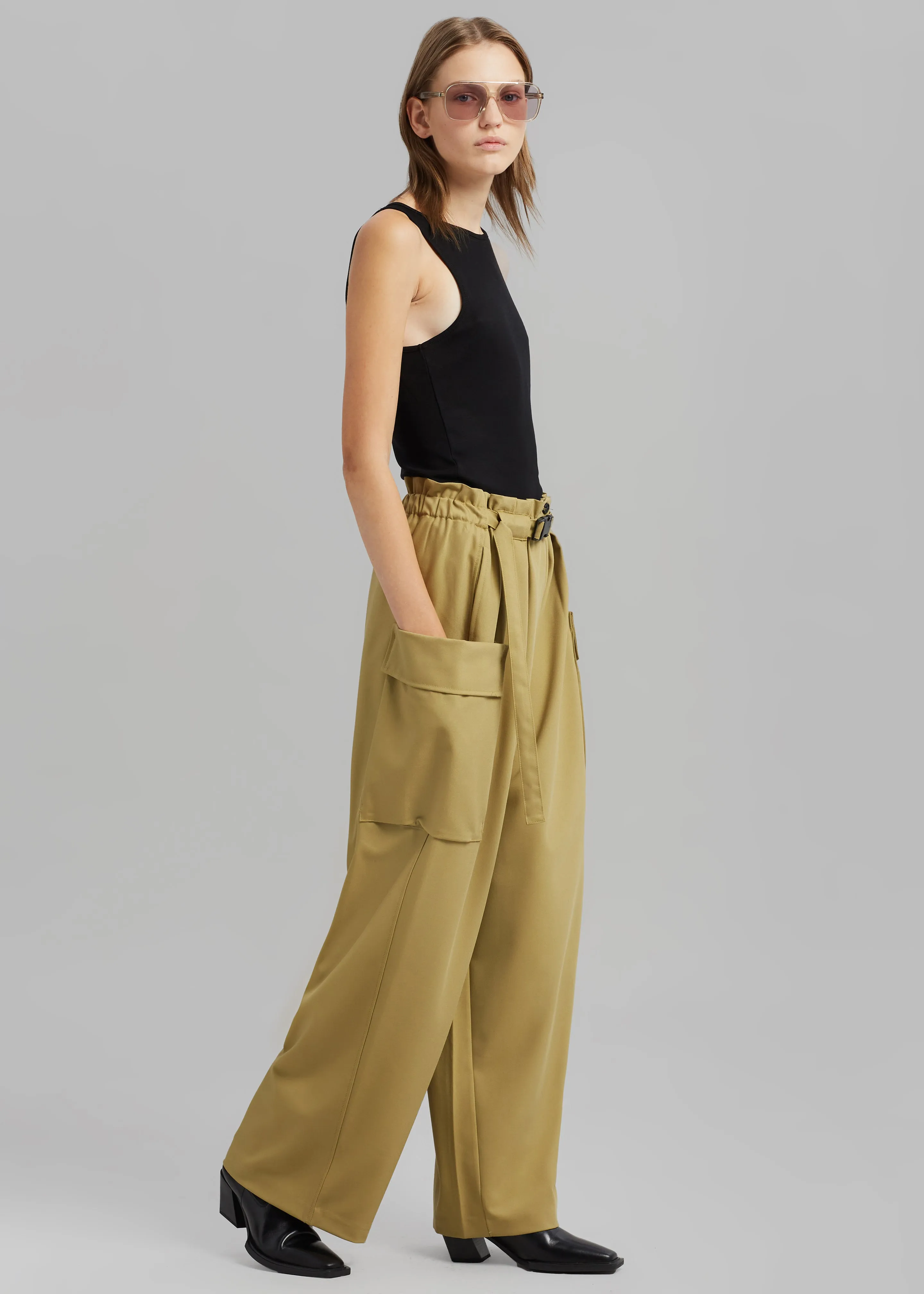 Tiarha Cargo Pants - Khaki sold by Frankie Shop product image thumbnail 2