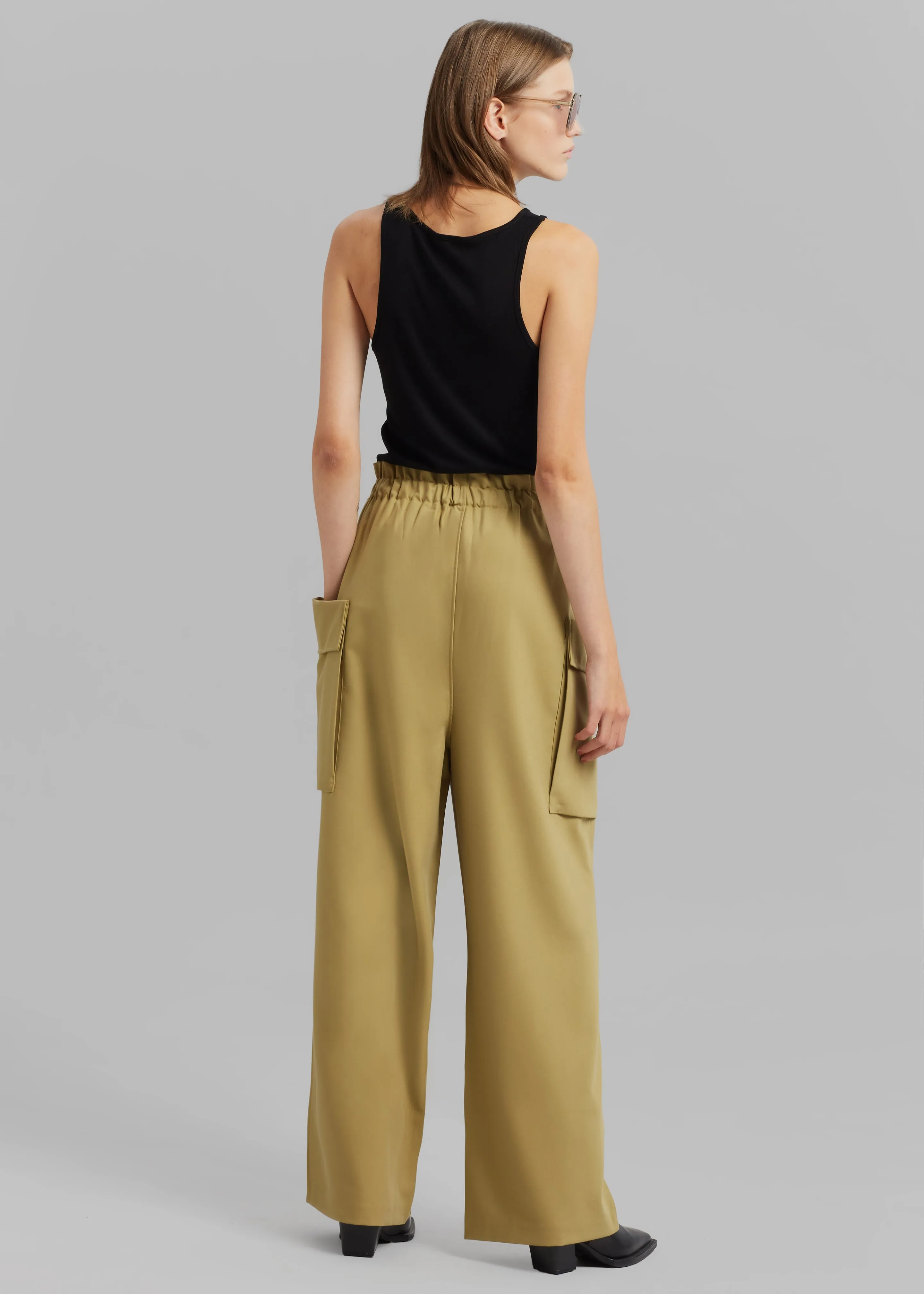 Tiarha Cargo Pants - Khaki sold by Frankie Shop product image thumbnail 3
