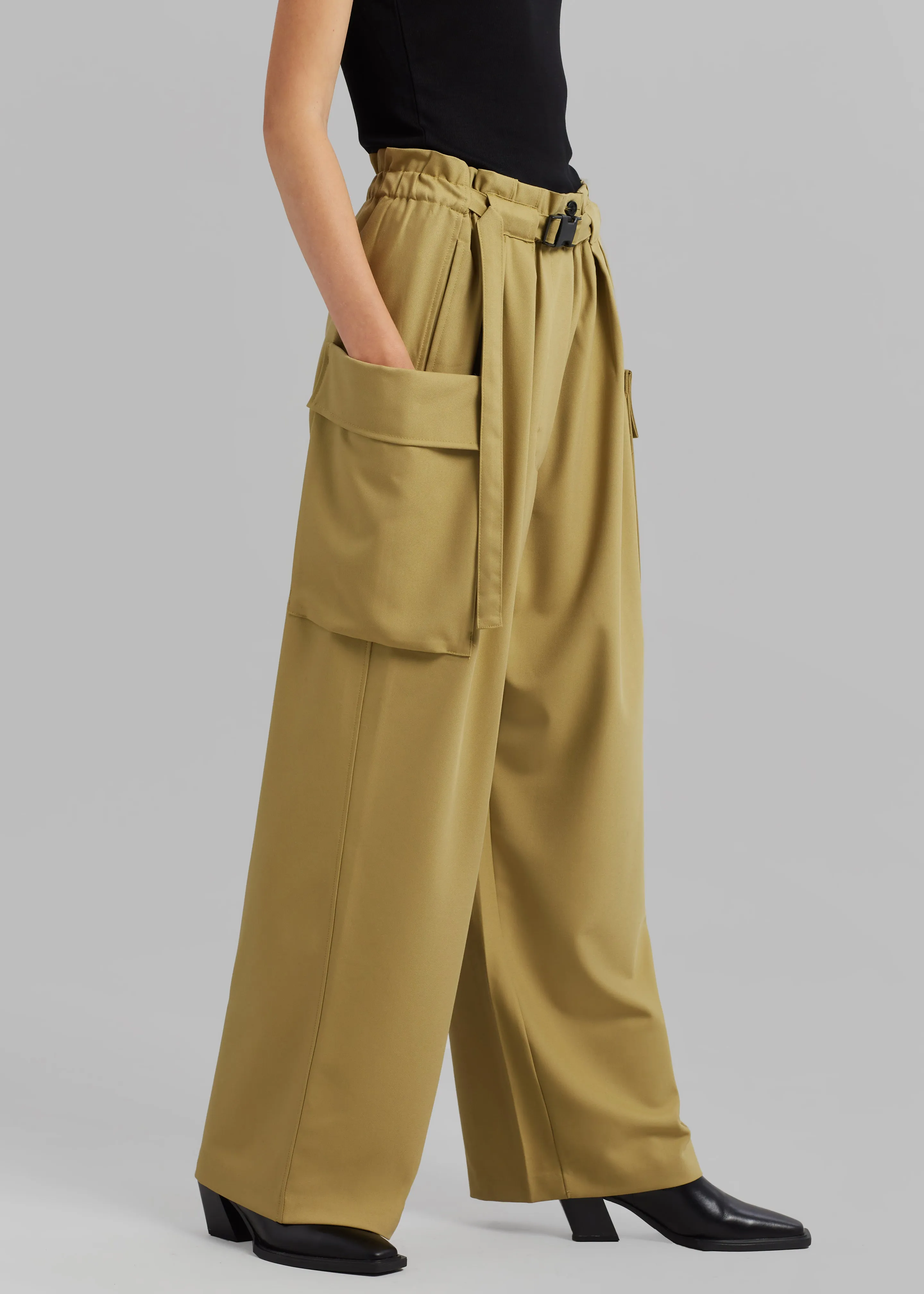 Tiarha Cargo Pants - Khaki sold by Frankie Shop product image thumbnail 5