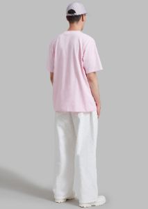 JW Anderson Crouching Stud Chest Pocket T-Shirt - Pink sold by Frankie Shop