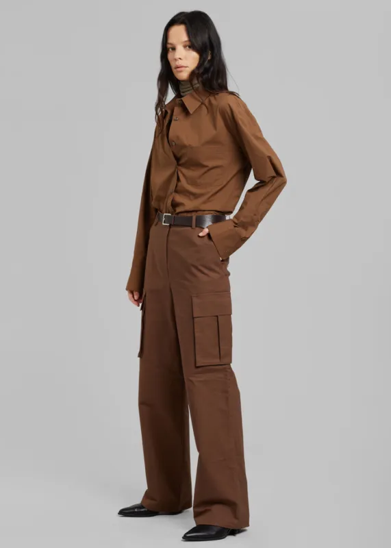 Gia Cargo Pants - Brown sold by Frankie Shop