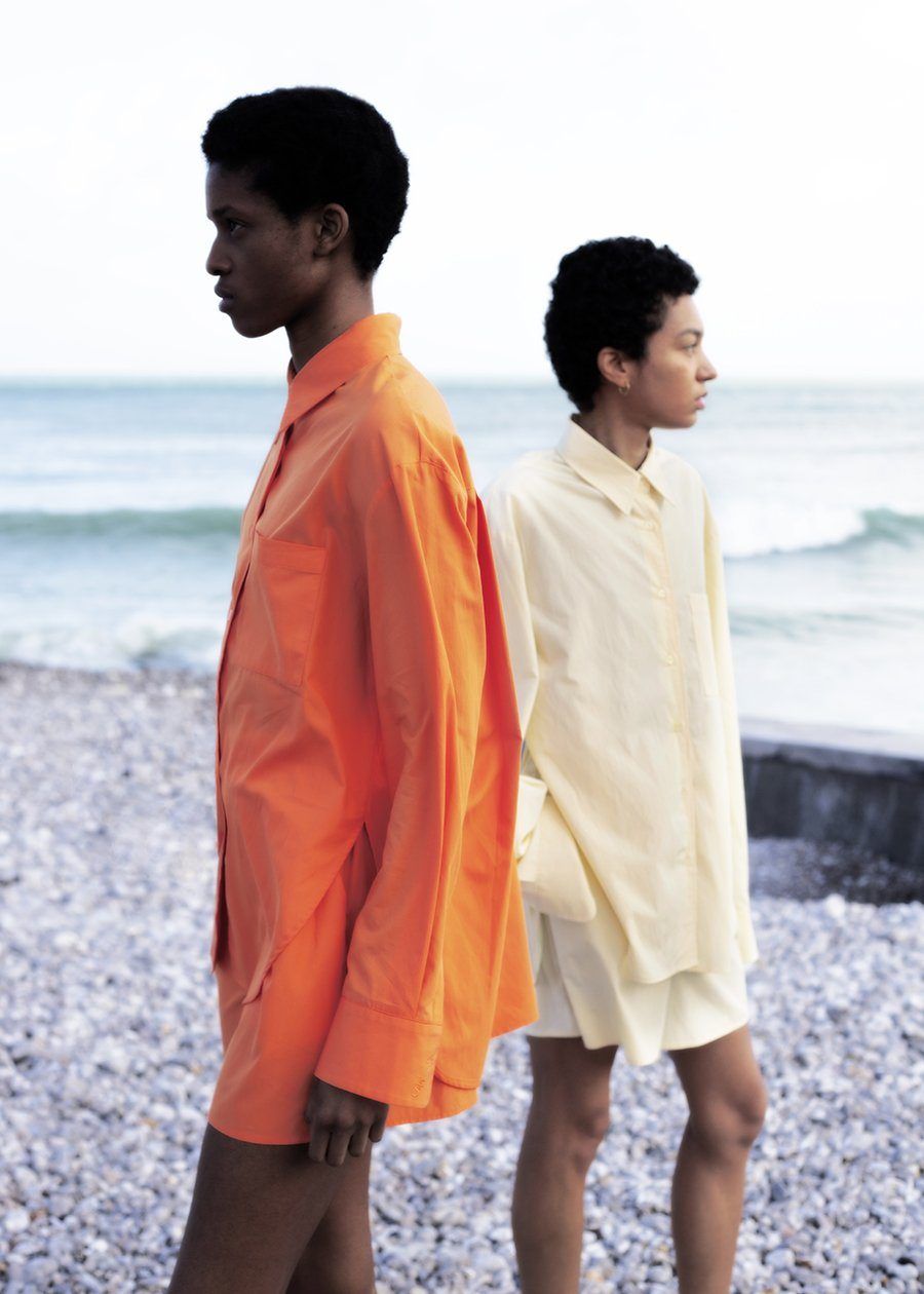 Lui Organic Cotton Shirt - Tangerine sold by Frankie Shop product image thumbnail 8