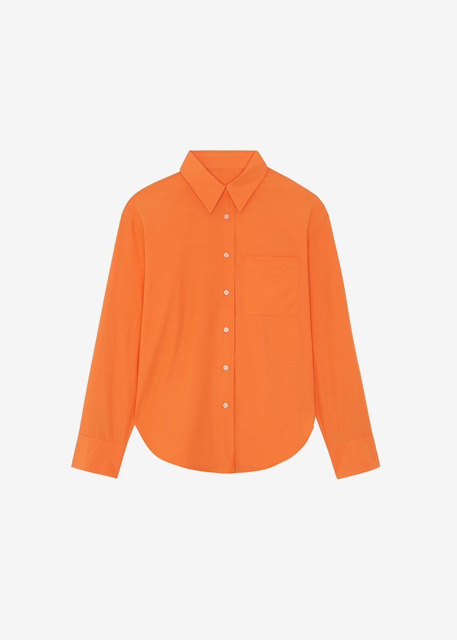 Lui Organic Cotton Shirt - Tangerine sold by Frankie Shop product image thumbnail 12