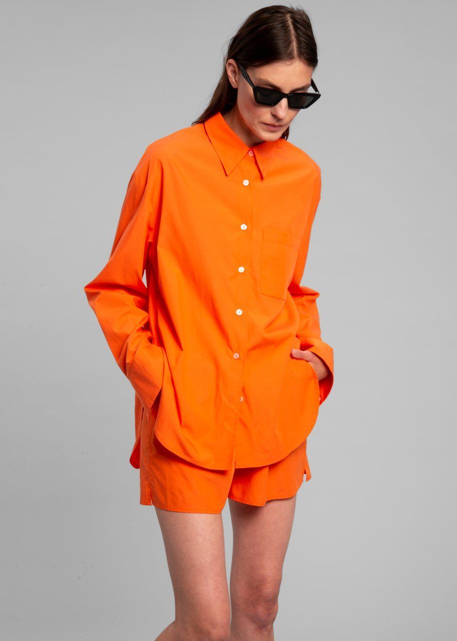 Lui Organic Cotton Shirt - Tangerine sold by Frankie Shop product image thumbnail 4