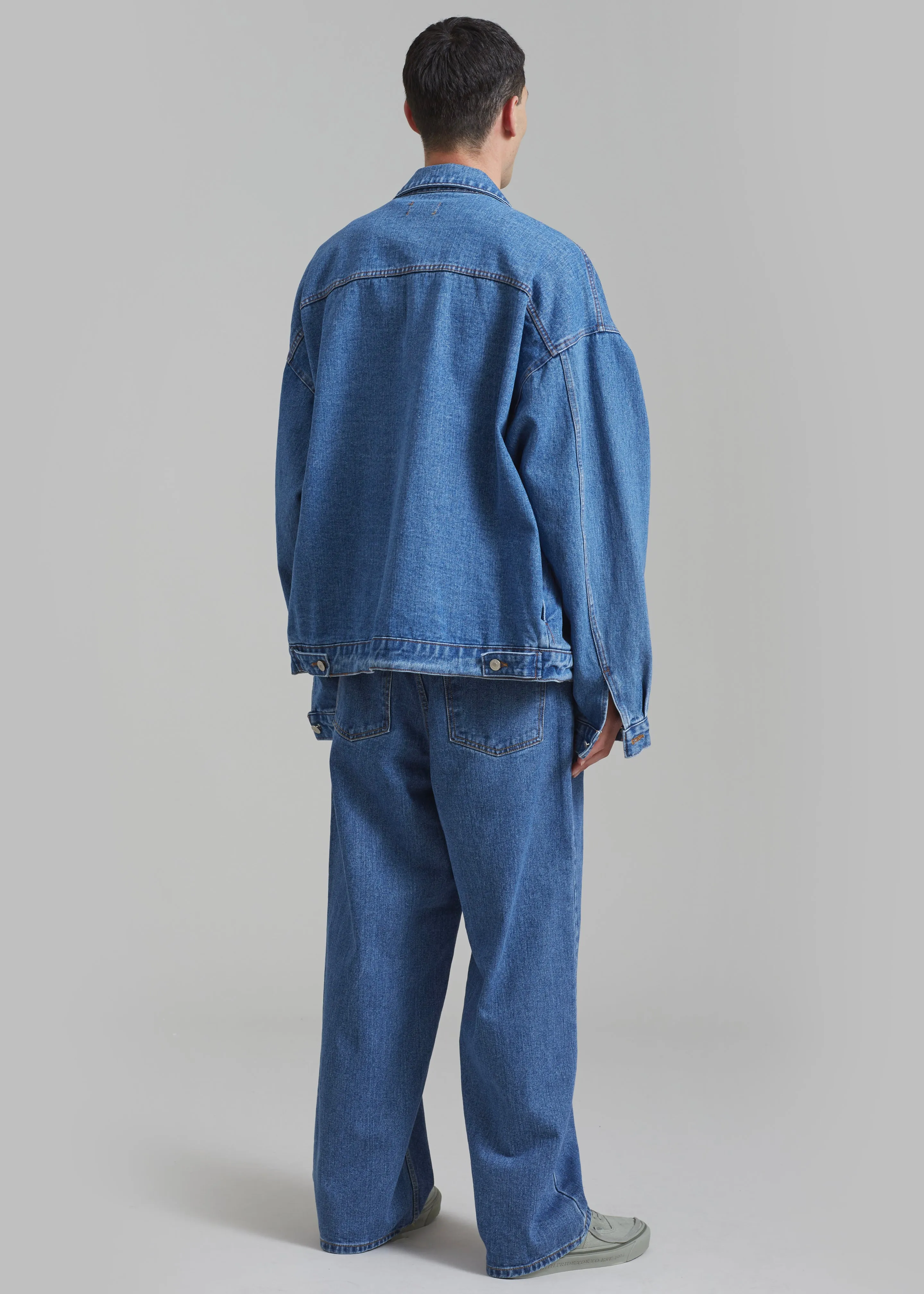 Connor Oversized Denim Jacket - Medium Wash sold by Frankie Shop product image thumbnail 4