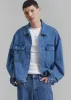 Connor Oversized Denim Jacket - Medium Wash sold by Frankie Shop