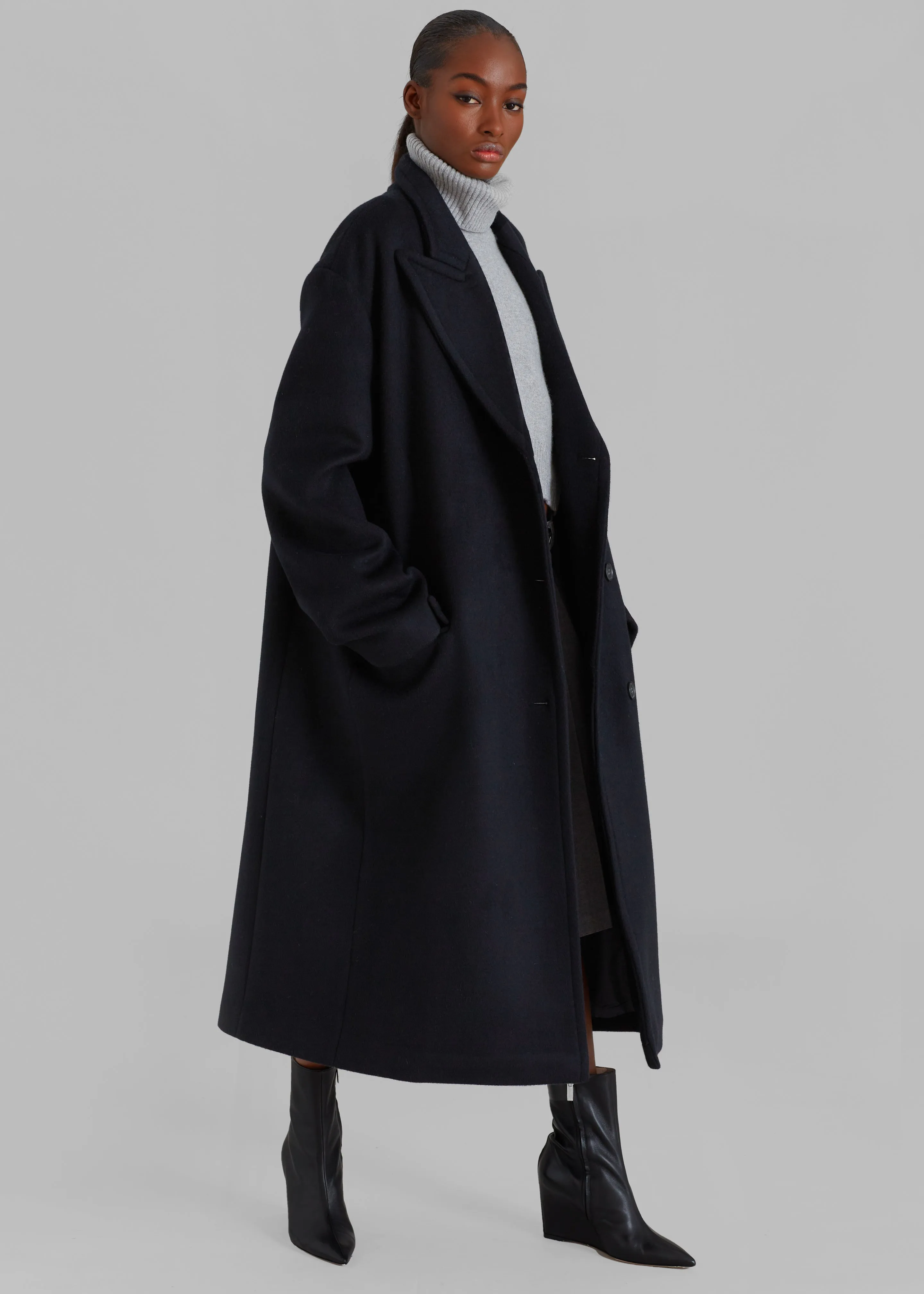 Anya Oversized Coat - Black sold by Frankie Shop product image thumbnail 2