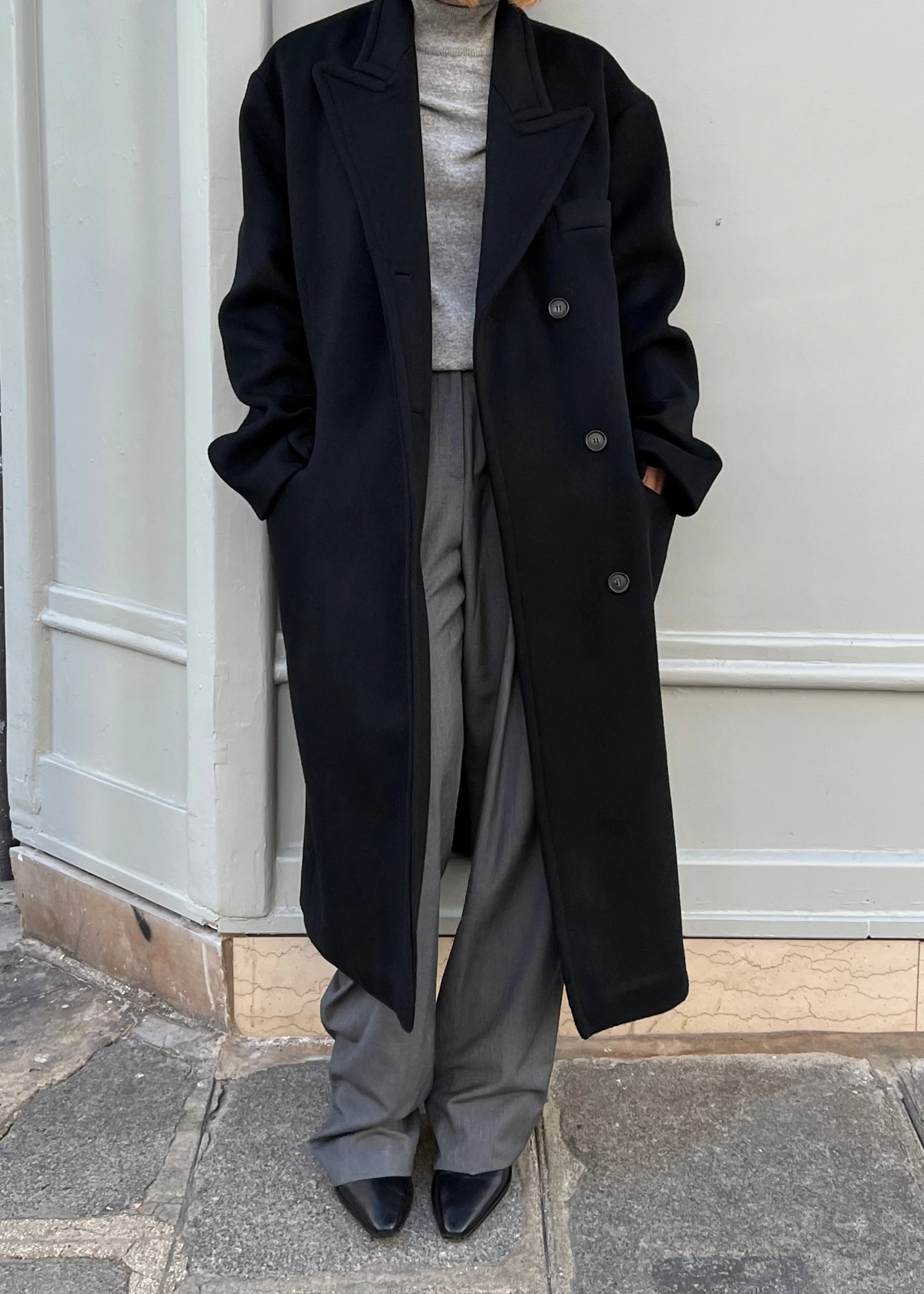 Anya Oversized Coat - Black sold by Frankie Shop product image thumbnail 3