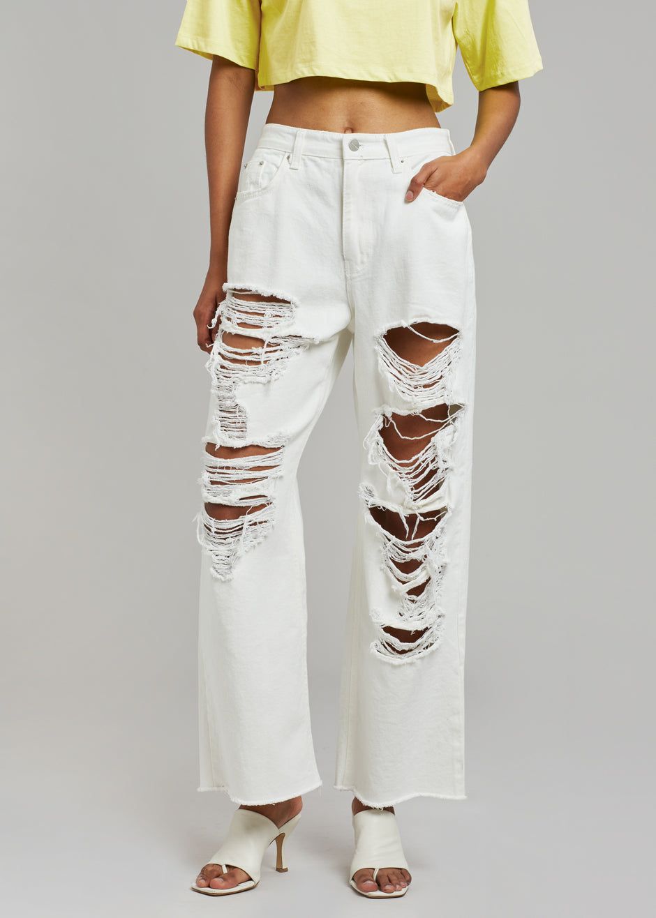 Tory Ripped Jeans - White sold by Frankie Shop product image thumbnail 3