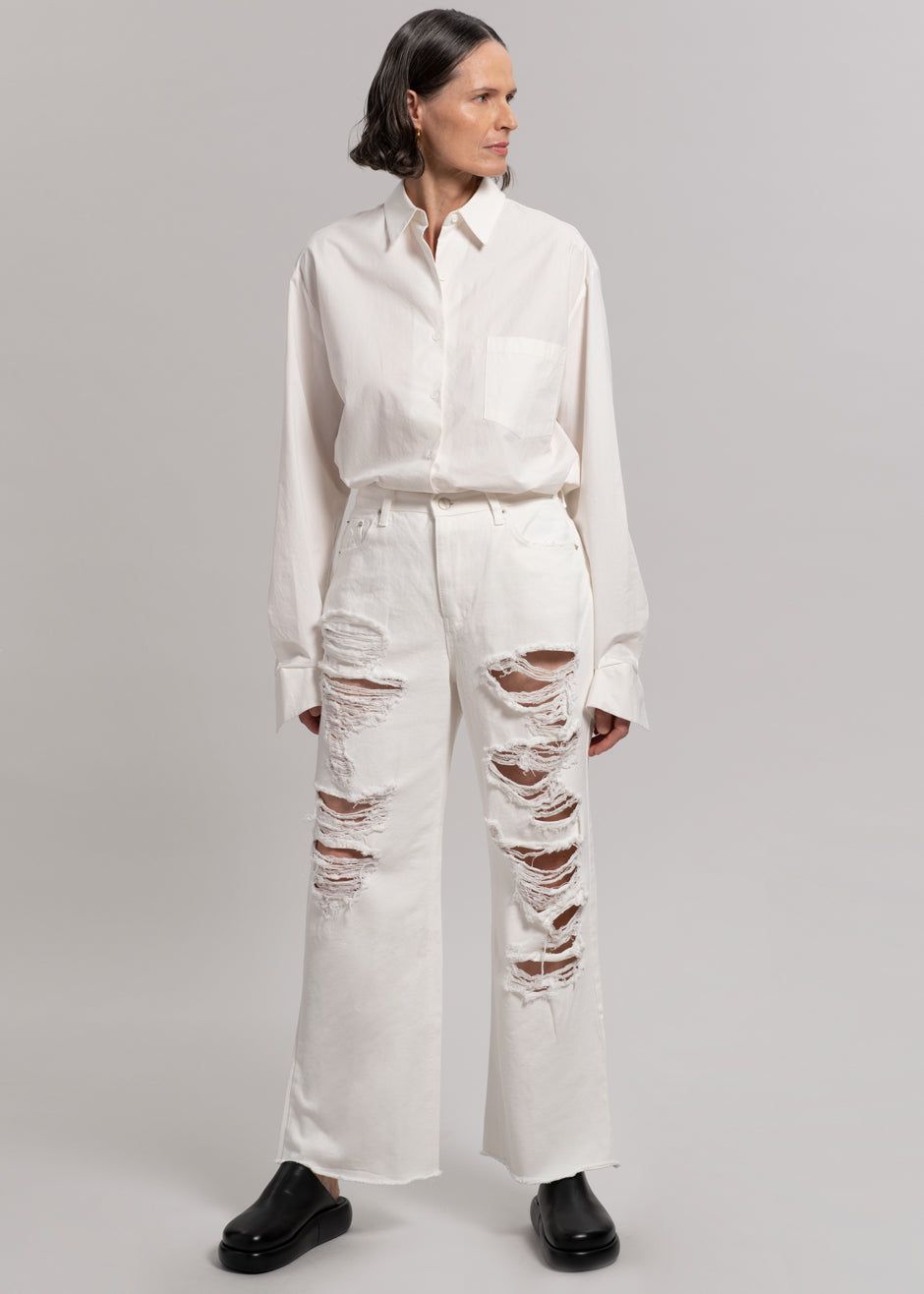 Tory Ripped Jeans - White sold by Frankie Shop