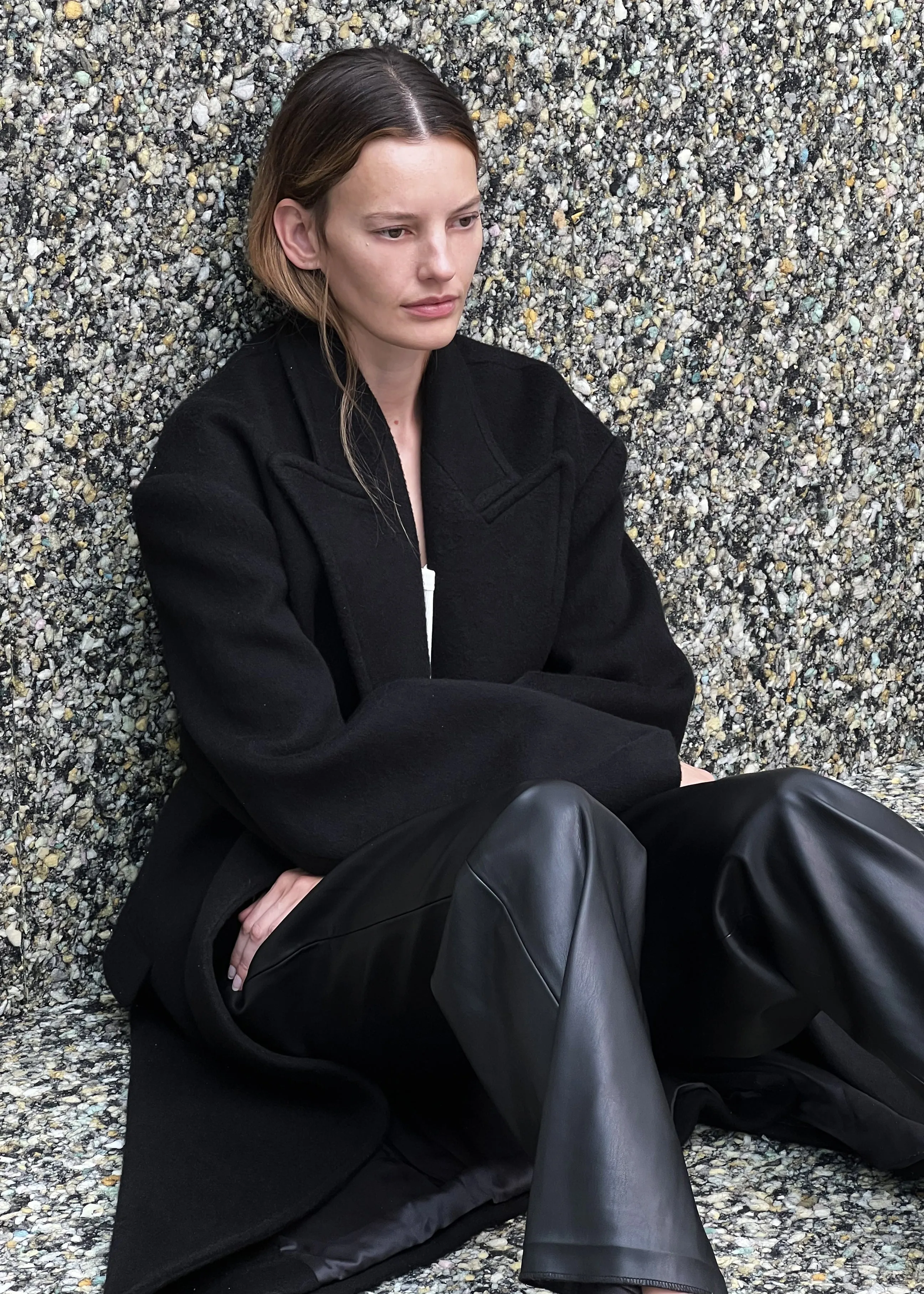 Anya Oversized Coat - Black sold by Frankie Shop product image thumbnail 5