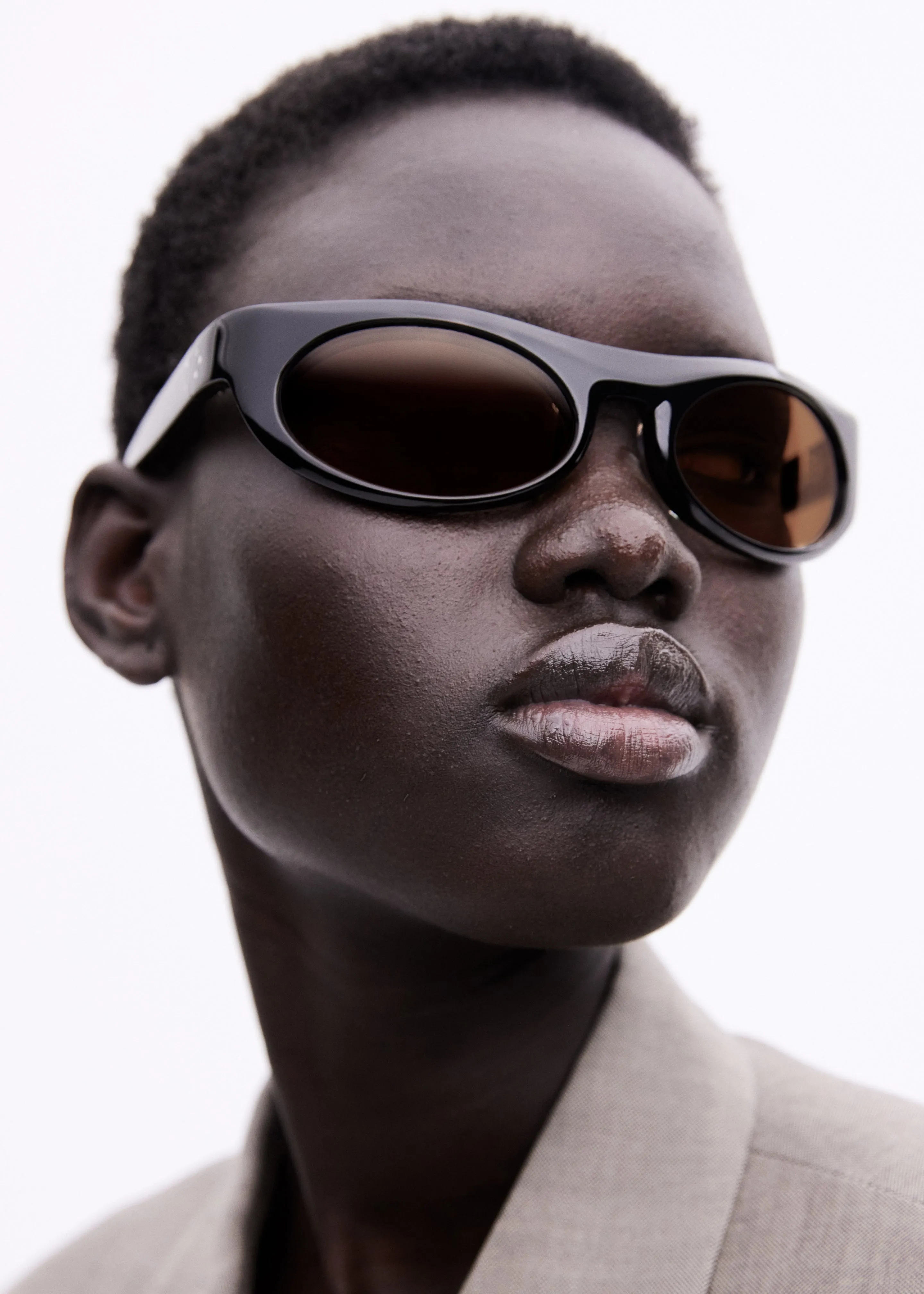 Port Tanger Touba Sunglasses - Black Acetate/Tobacco Lens sold by Frankie Shop