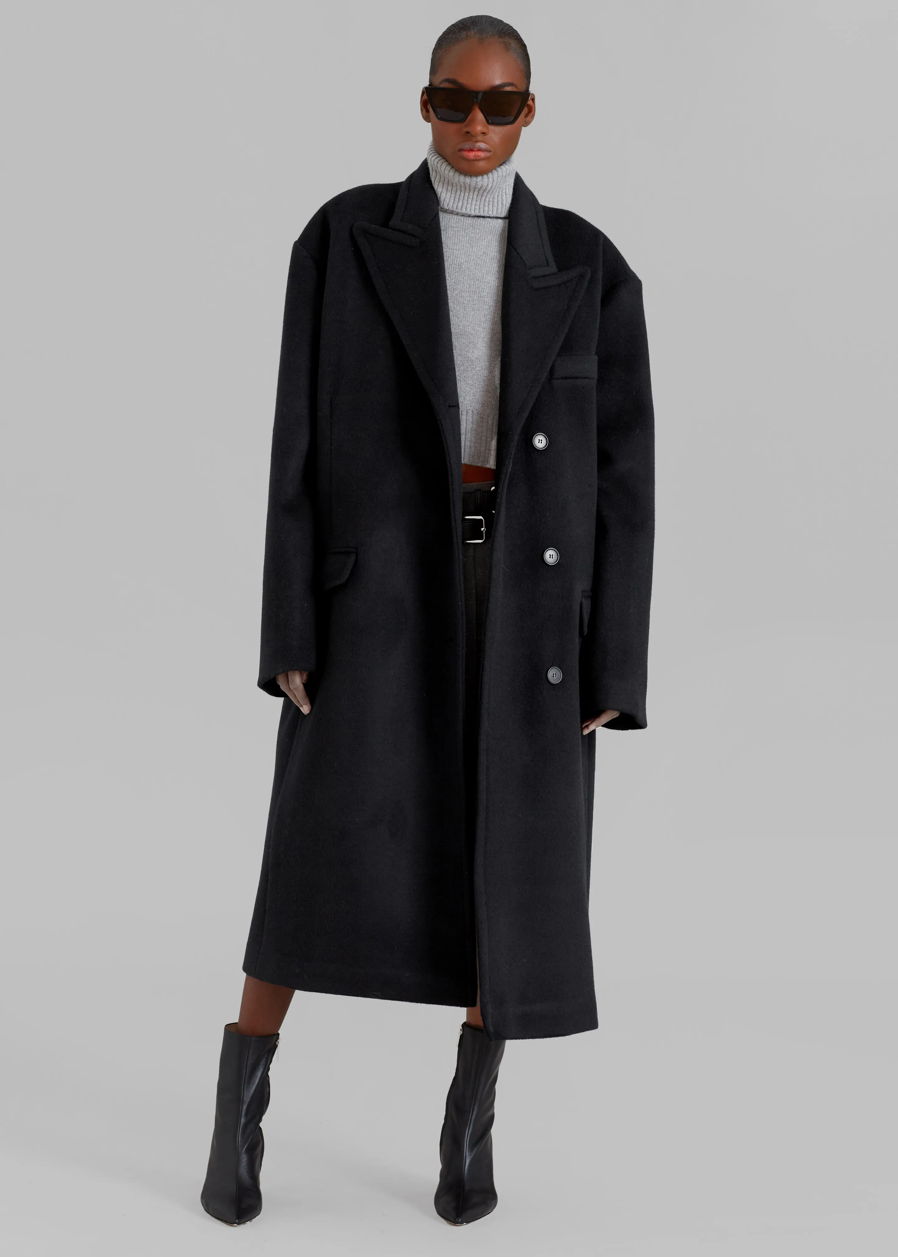 Anya Oversized Coat - Black sold by Frankie Shop product image thumbnail 4