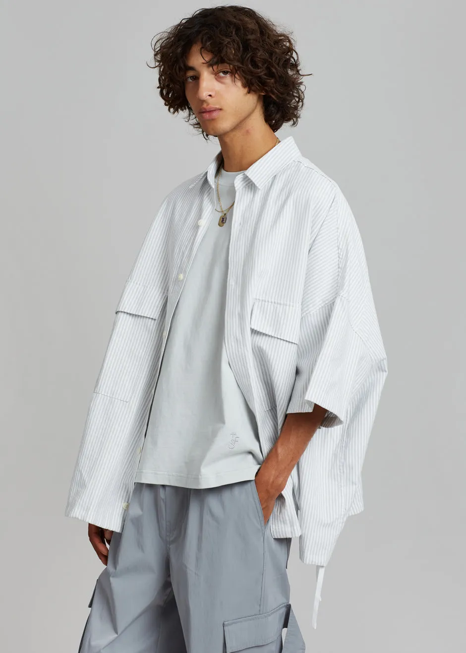 Ethan Pocket Shirt - Slate Stripe sold by Frankie Shop product image thumbnail 5