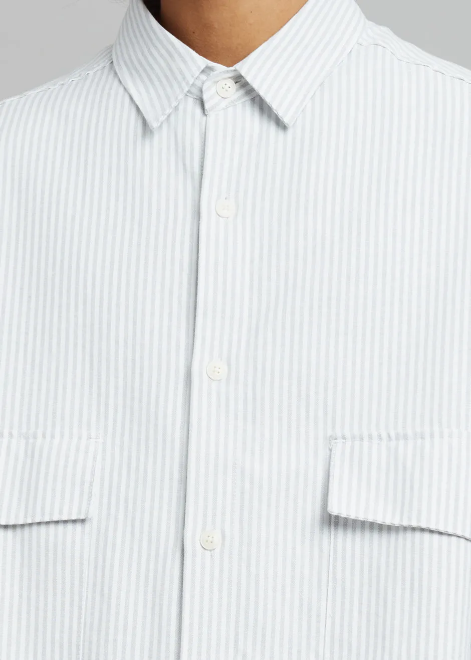 Ethan Pocket Shirt - Slate Stripe sold by Frankie Shop product image thumbnail 4