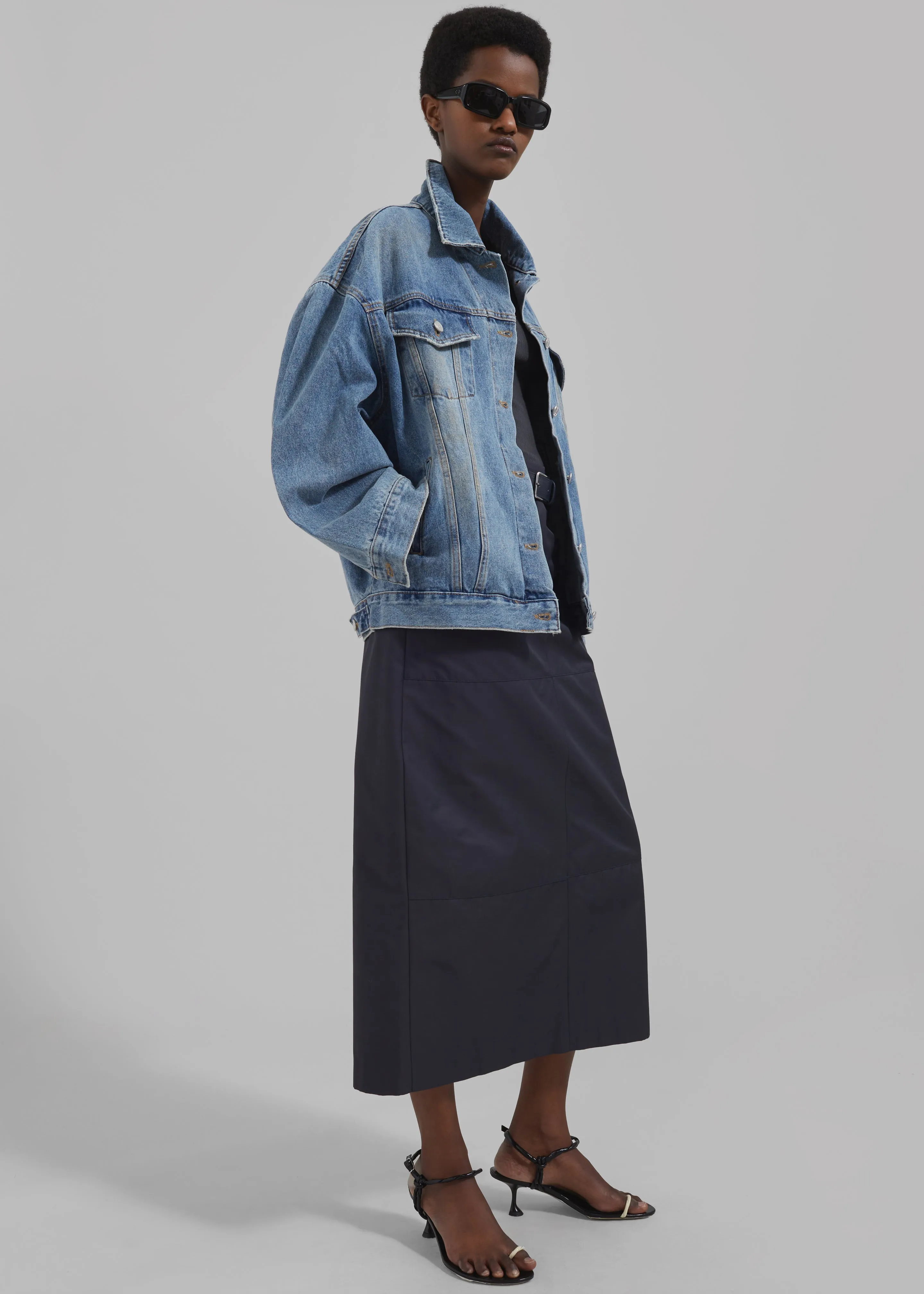 Katell Denim Jacket - Worn Wash sold by Frankie Shop product image thumbnail 4