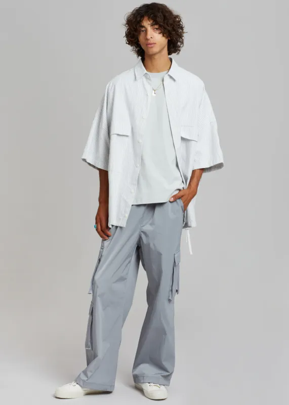 Ethan Pocket Shirt - Slate Stripe sold by Frankie Shop