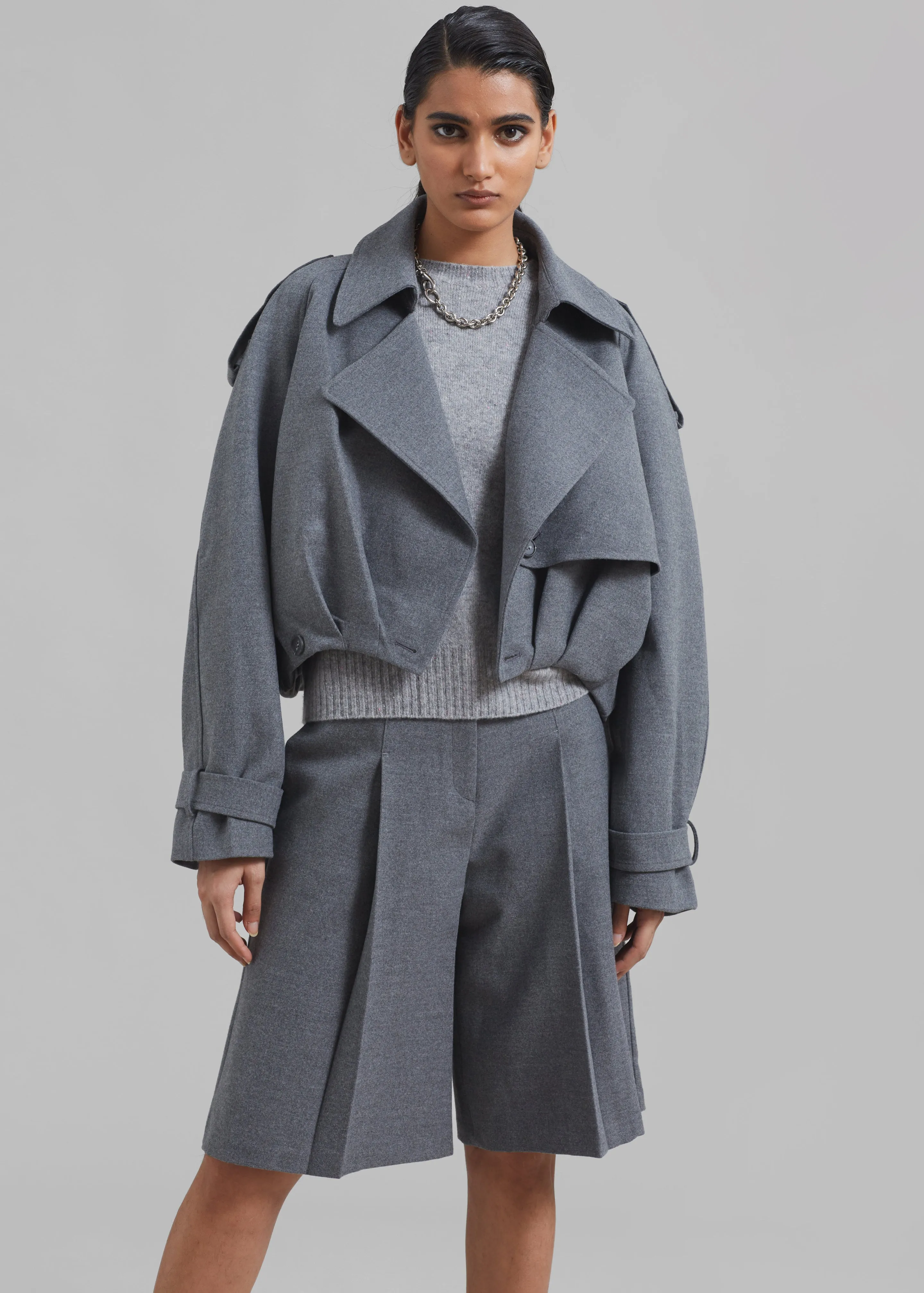 Austen Bermuda Shorts - Grey sold by Frankie Shop product image thumbnail 4