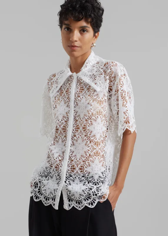 Beaufille Matisse Blouse - Ivory sold by Frankie Shop