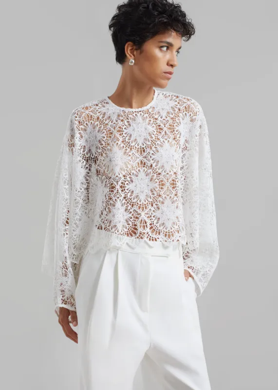 Beaufille Kubrick Blouse - Ivory sold by Frankie Shop