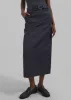 Dara Midi Skirt - Navy sold by Frankie Shop