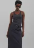 Dara Midi Skirt - Navy sold by Frankie Shop