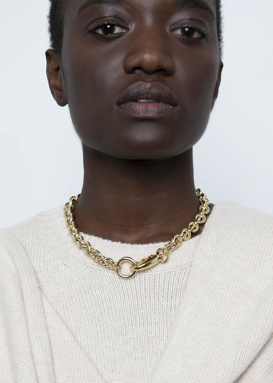 Laura Lombardi Cable Chain Necklace - Gold | Parallel
