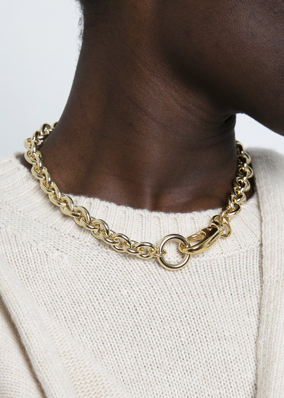 Laura Lombardi Cable Chain Necklace - Gold | Parallel