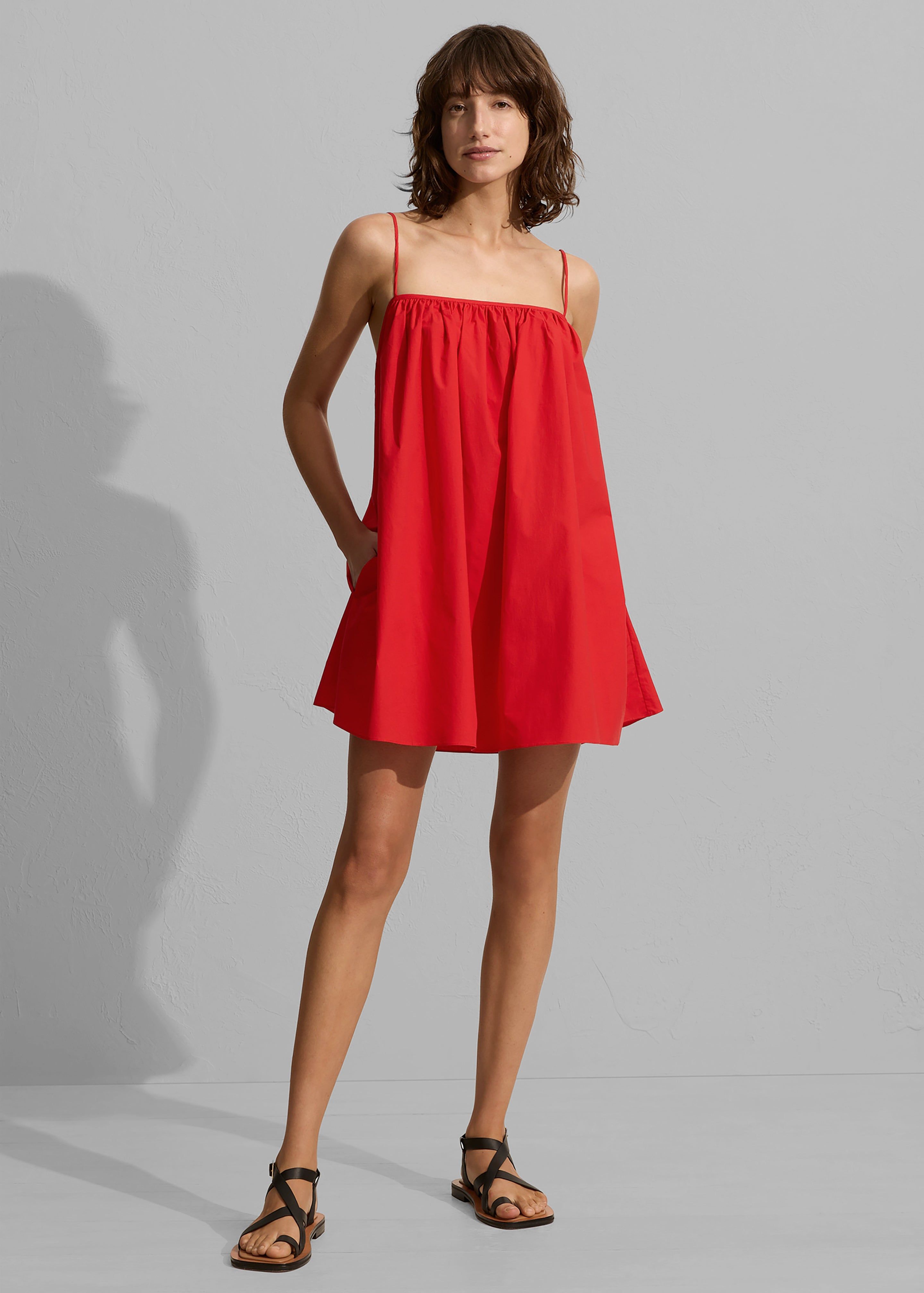 Matteau Voluminous Cami Mini Dress - Rosso sold by Frankie Shop